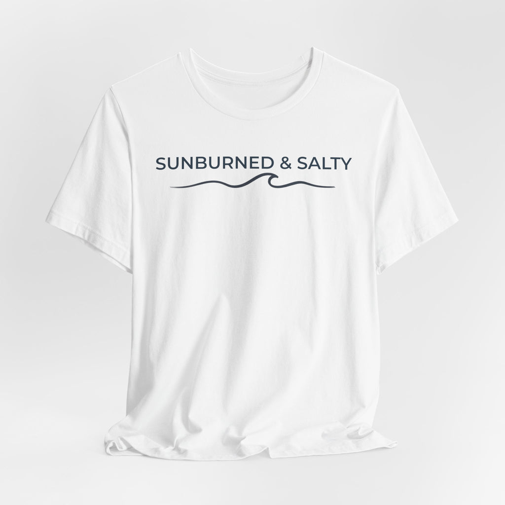 Sunburned & Salty Beach T-Shirt | Coastal Summer Graphic Tee | Bella + Canvas 3001