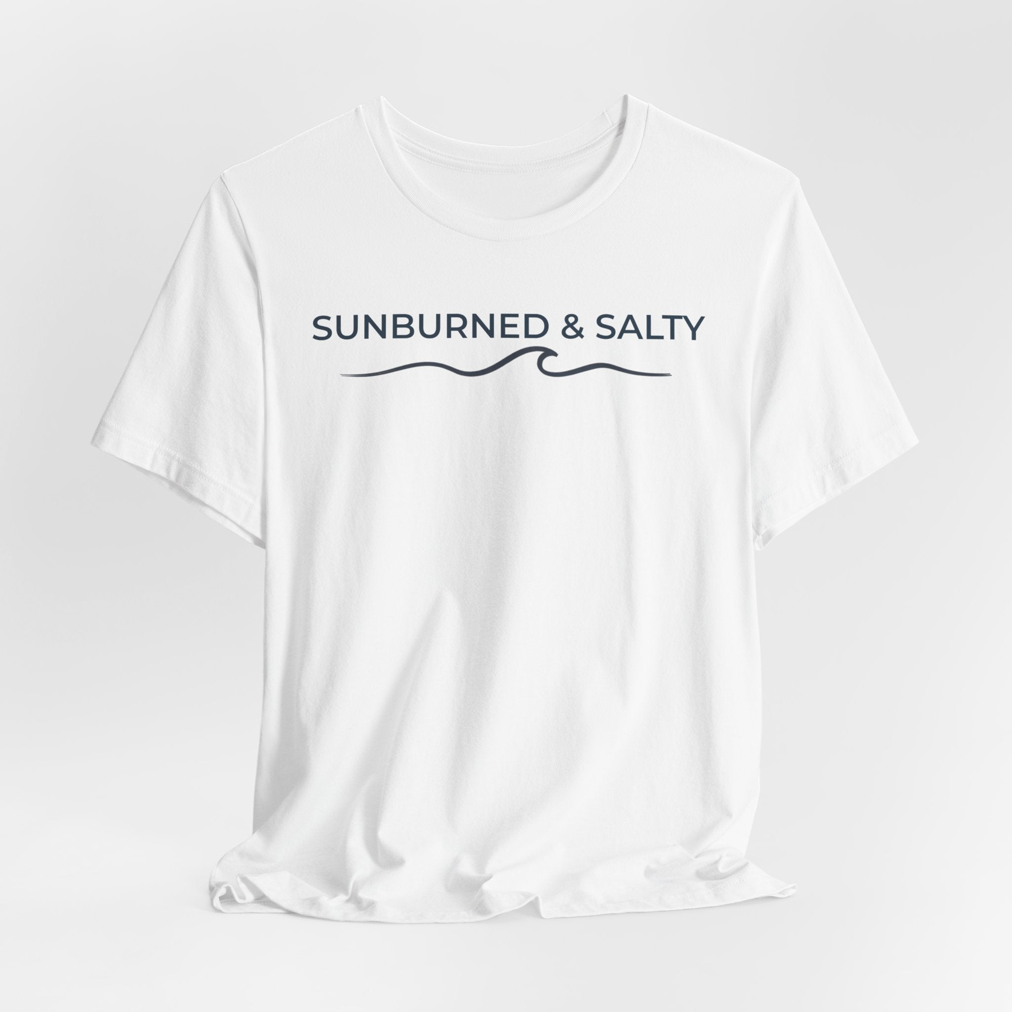 Sunburned & Salty Beach T-Shirt | Coastal Summer Graphic Tee | Bella + Canvas 3001