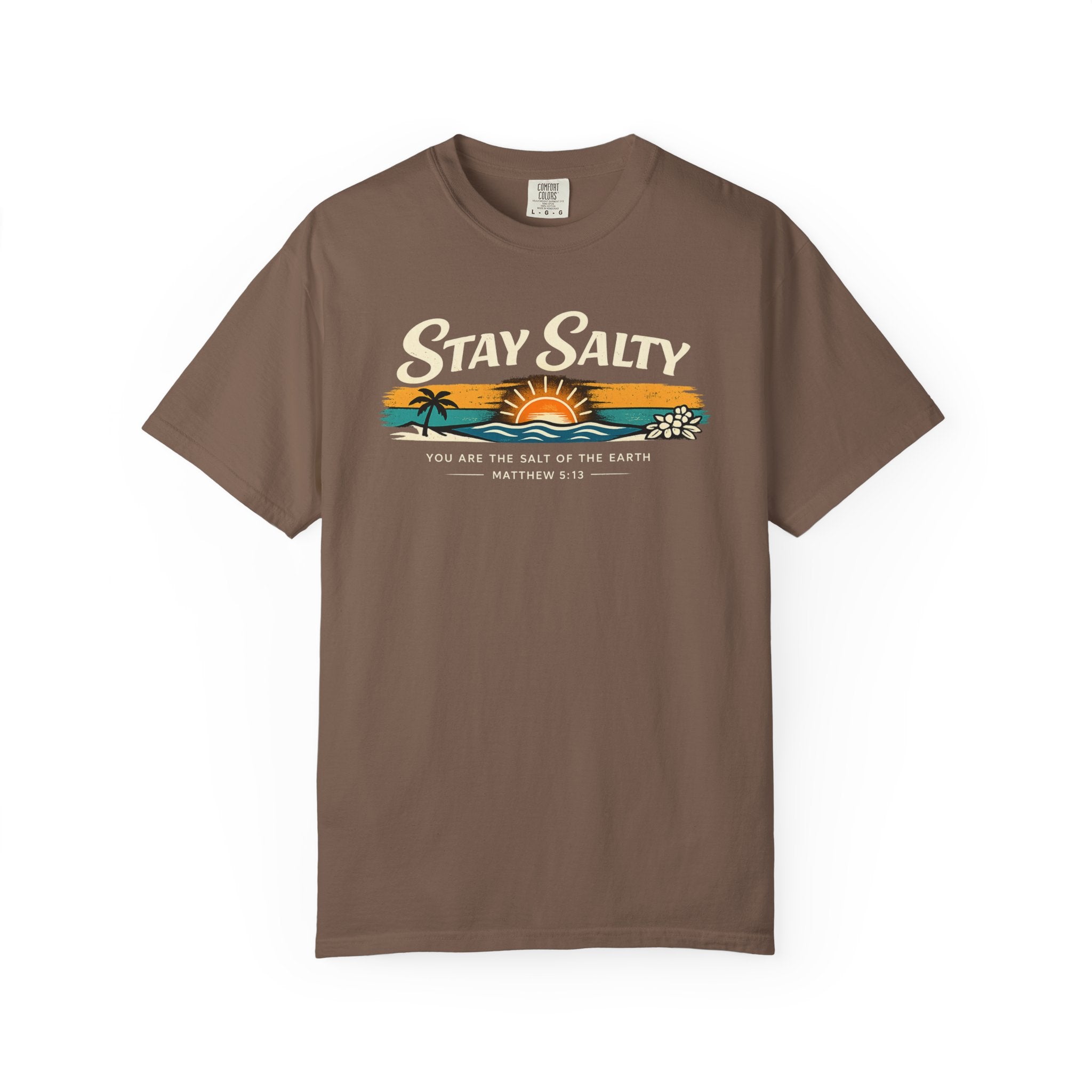 Stay Salty Christian T-Shirt | Matthew 5:13 Beach Shirt | Comfort Colors 1717 Coastal Faith Tee