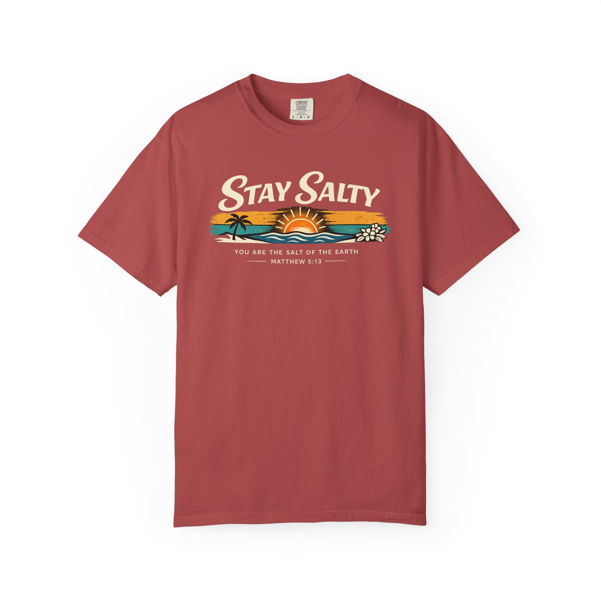 Stay Salty Christian T-Shirt | Matthew 5:13 Beach Shirt | Comfort Colors 1717 Coastal Faith Tee