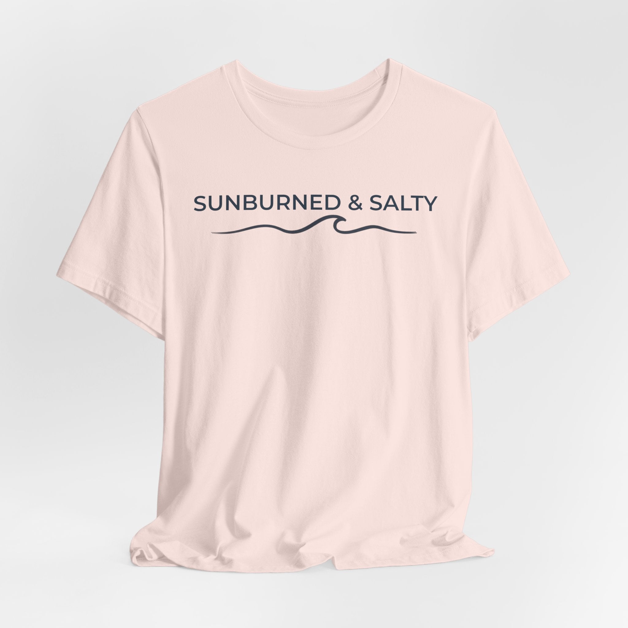 Sunburned & Salty Beach T-Shirt | Coastal Summer Graphic Tee | Bella + Canvas 3001