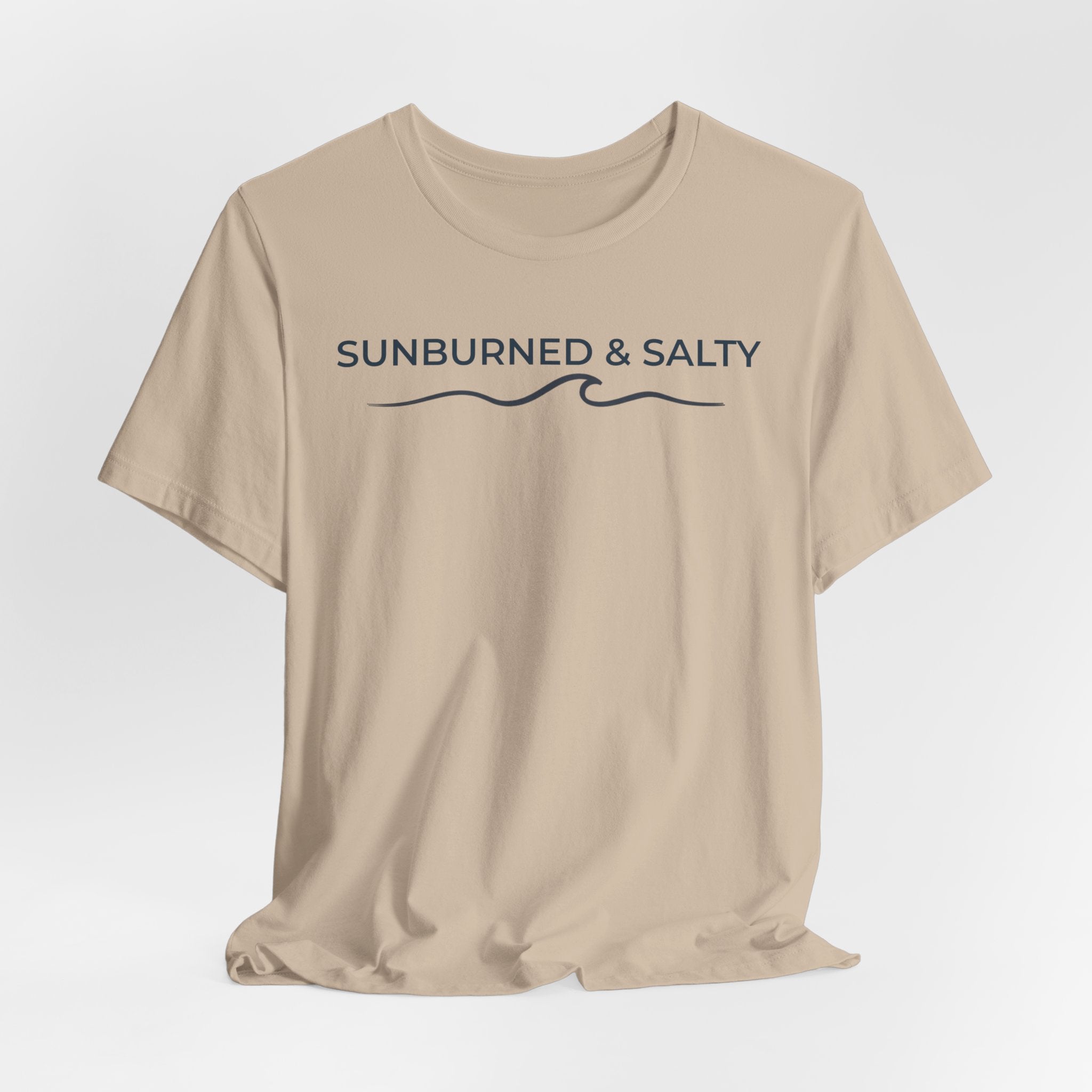 Sunburned & Salty Beach T-Shirt | Coastal Summer Graphic Tee | Bella + Canvas 3001