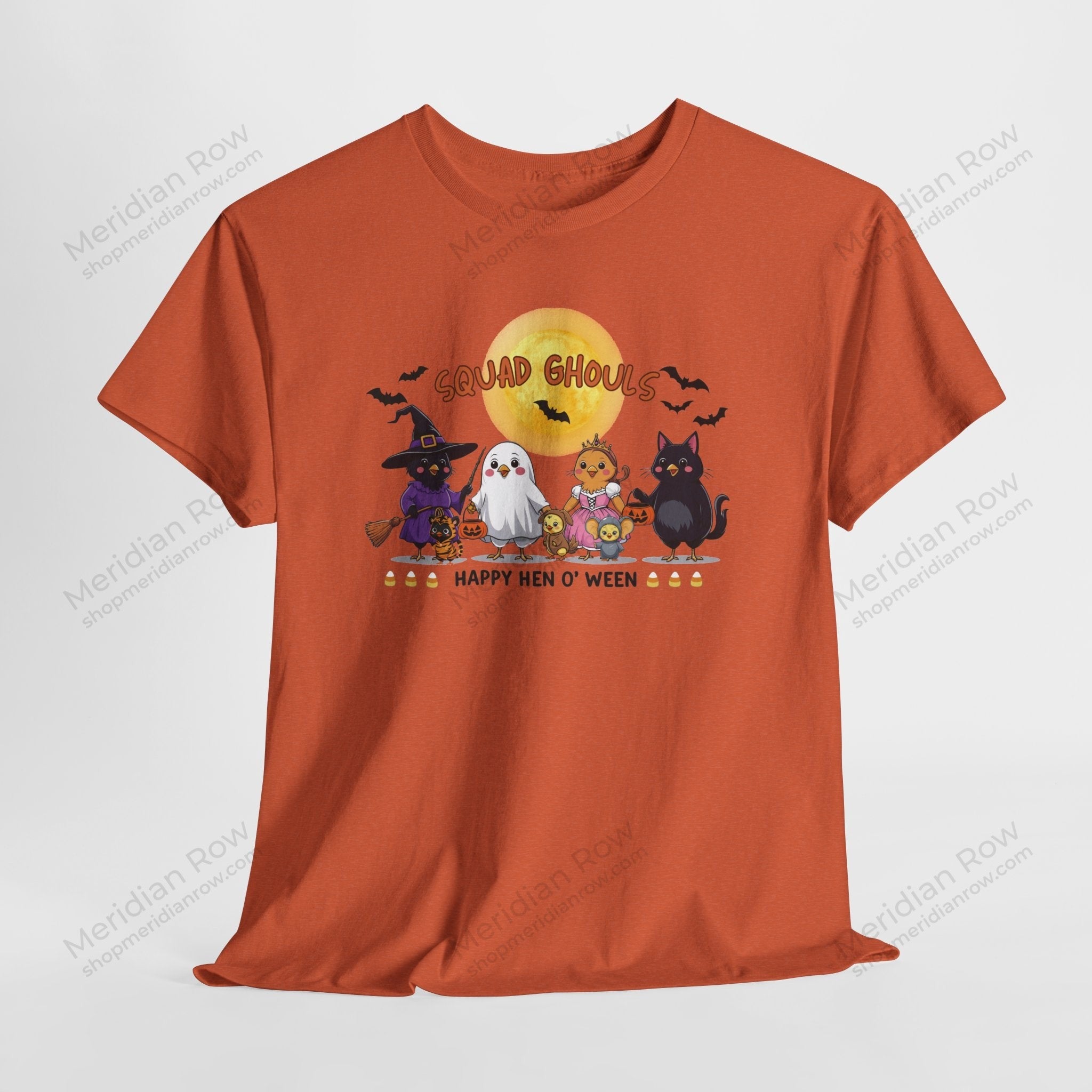 Squad Ghouls Chicken Halloween T-Shirt | Happy Hen O' Ween | Gildan 5000 Unisex Tee