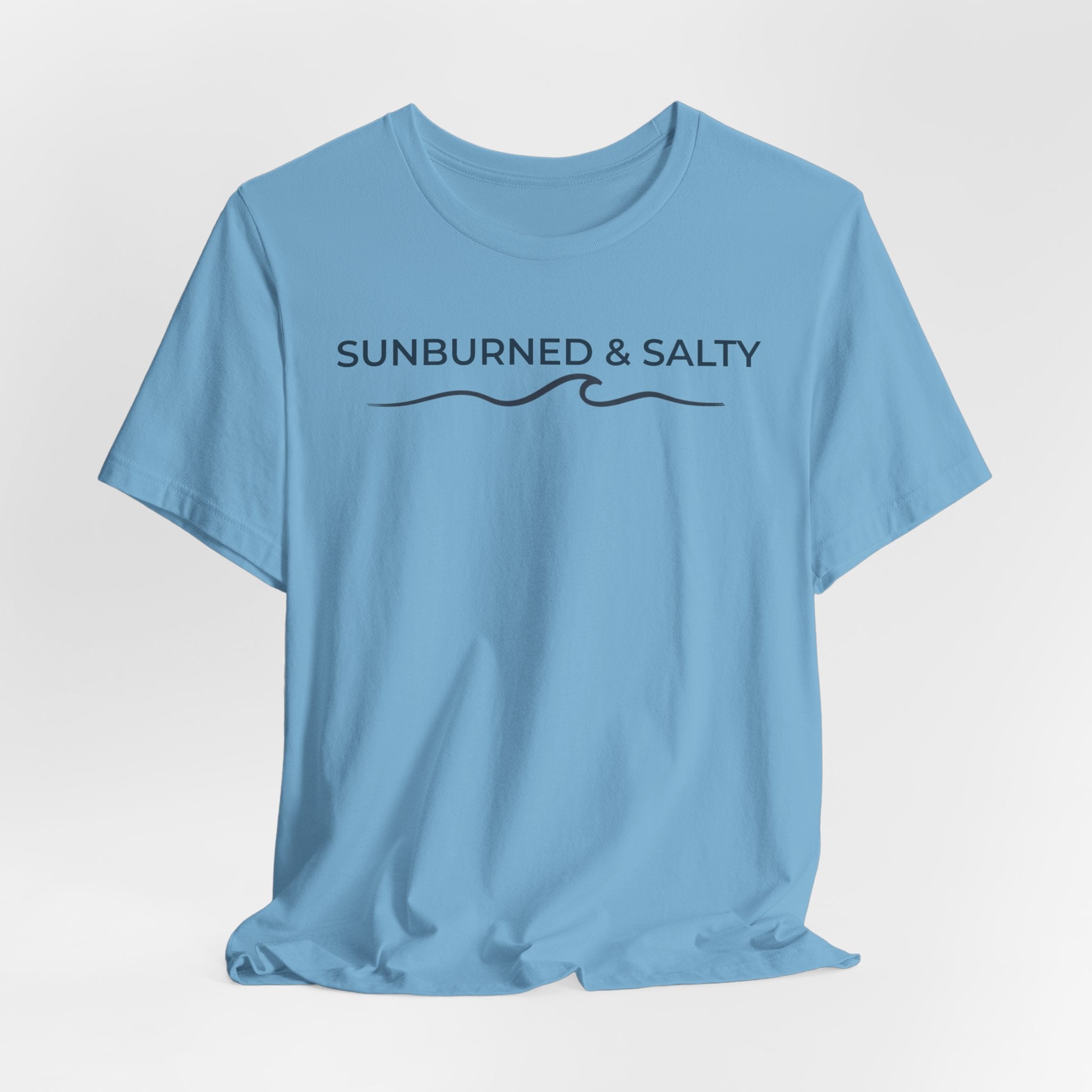 Sunburned & Salty Beach T-Shirt | Coastal Summer Graphic Tee | Bella + Canvas 3001