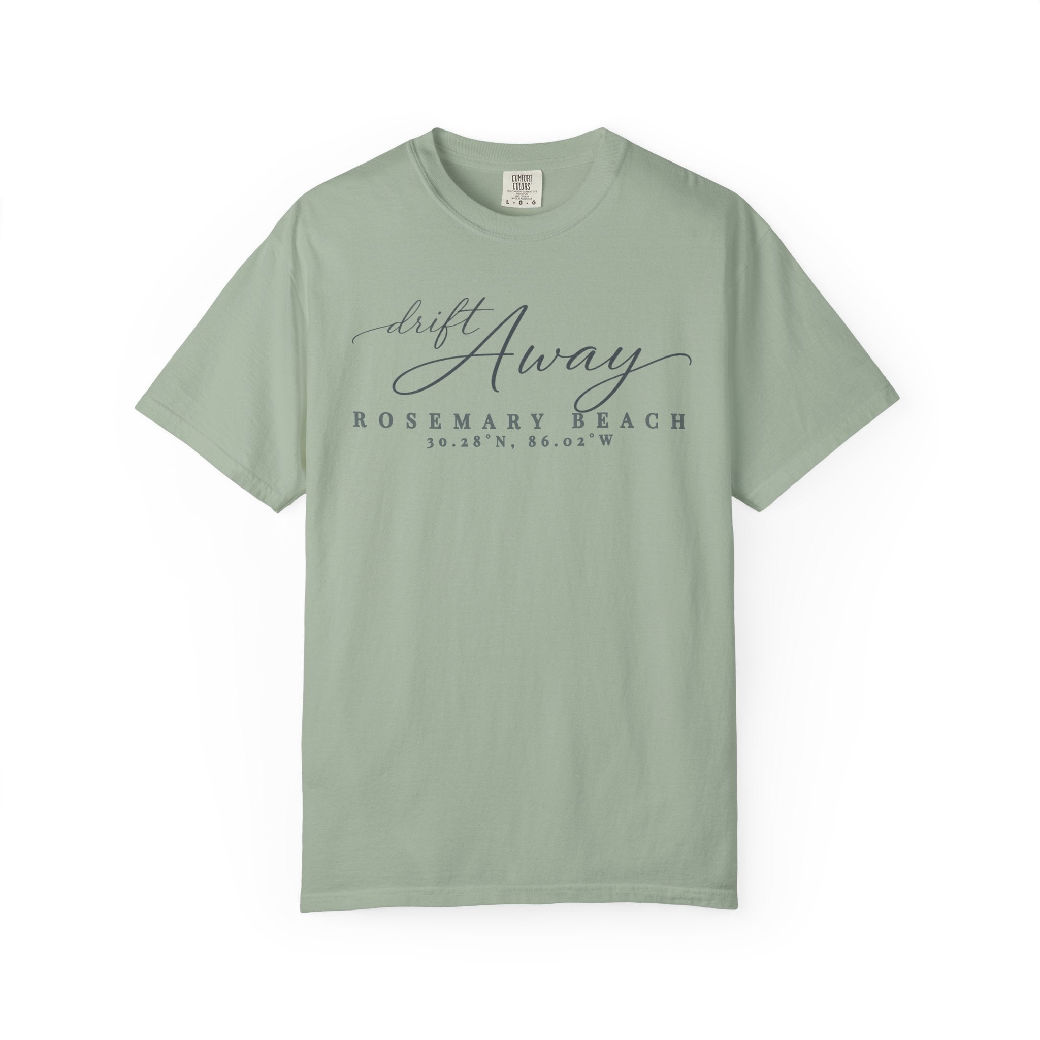 Rosemary Beach 30A Drift Away T Shirt | Comfort Colors Coordinates Tee FL Summer Vacation Apparel  | Florida Coastal Chic Beach Lover Gift