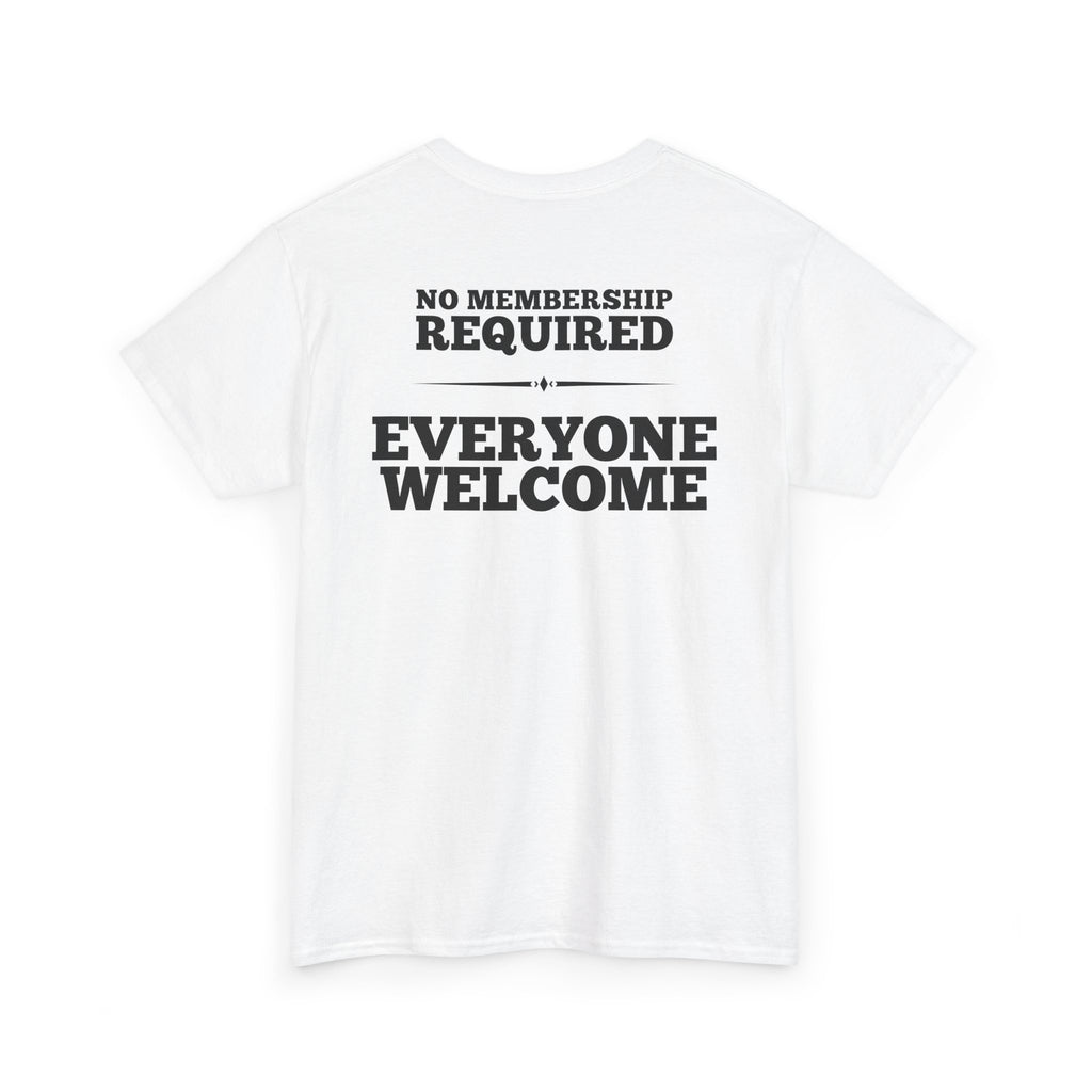 Cover to Cover Club Shirt | No Membership Required Christian Tee | Bible Study Graphic Shirt | Genesis to Revelation T-Shirt | Gildan 5000