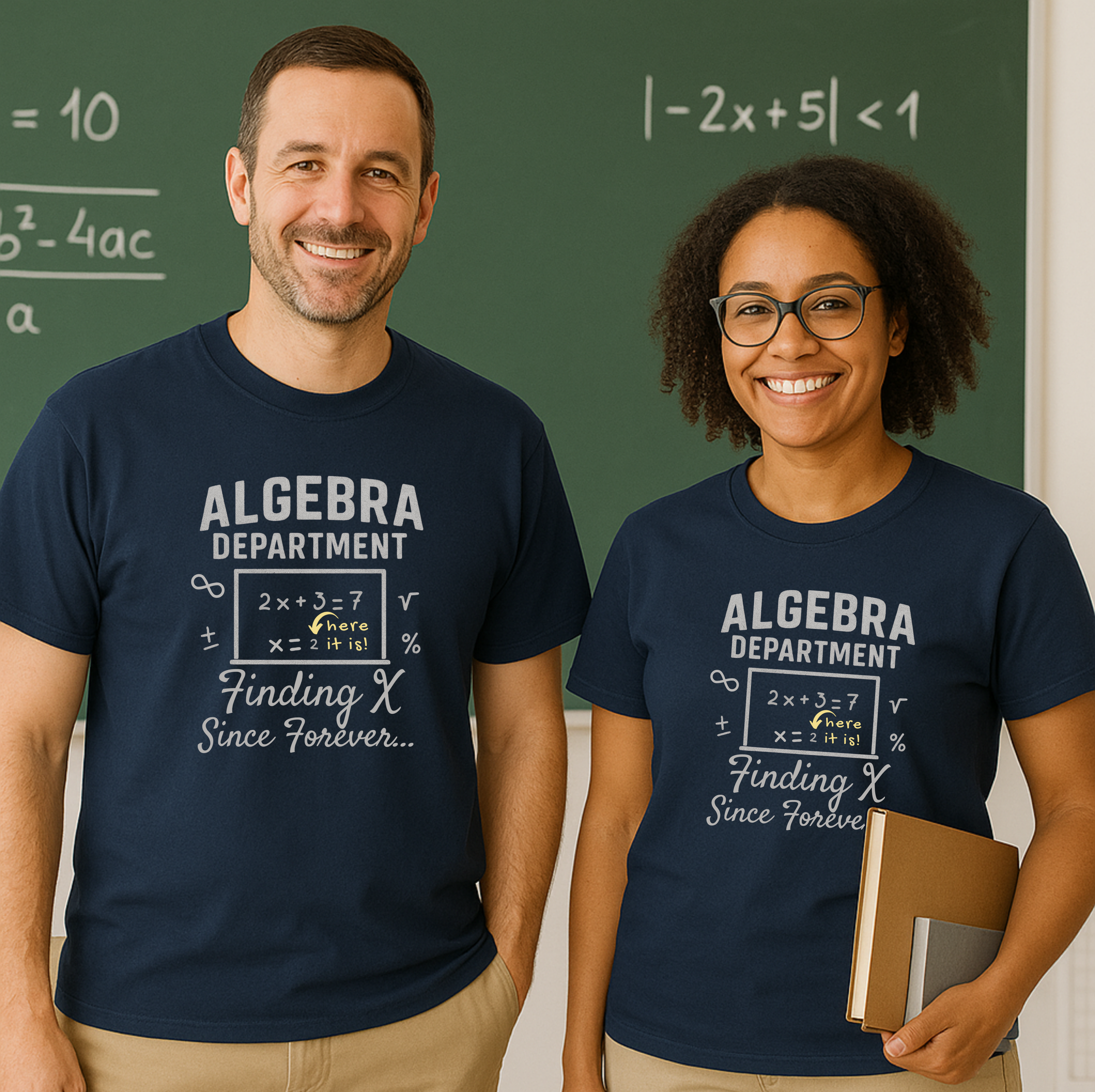 Algebra Department Tee - Finding X Since Forever - Math Lover Gift, High School