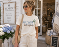 Saltwater & Jesus Tee | Spiritual Palm Tree Shirt | Beach Lover Christian Faith Apparel | Coastal Vacation Gift Top