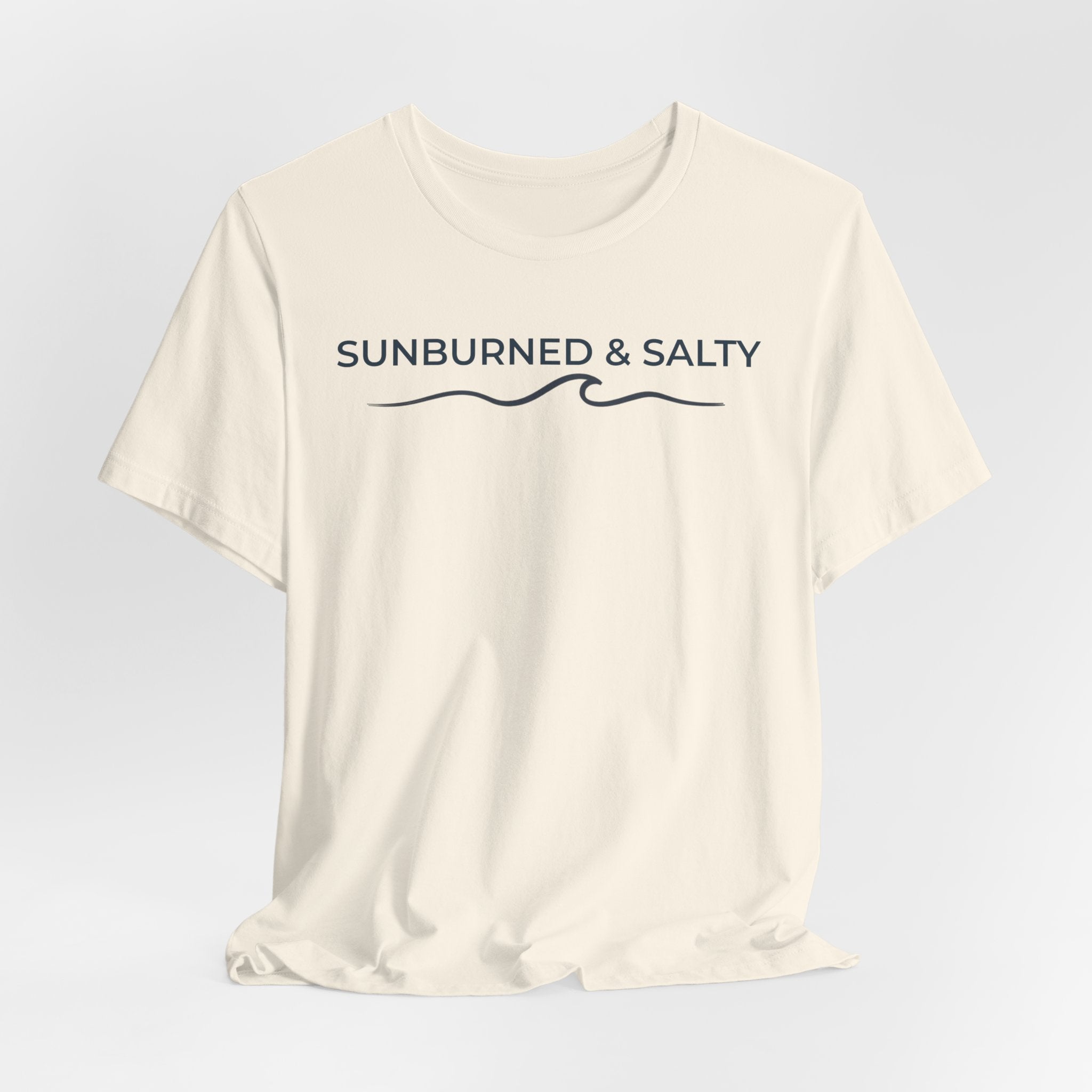 Sunburned & Salty Beach T-Shirt | Coastal Summer Graphic Tee | Bella + Canvas 3001