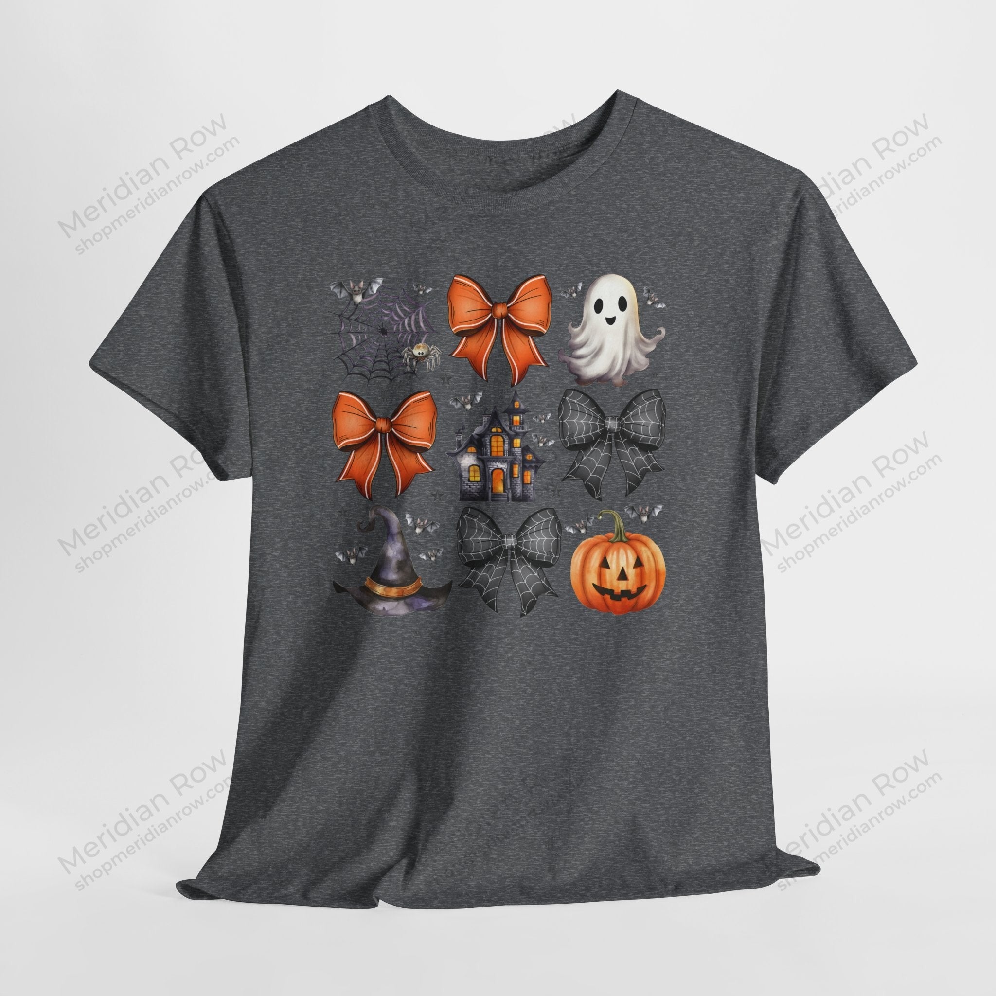 Haunted Coquette Halloween Bow Shirt | Ghost, Pumpkin & Haunted House Tee