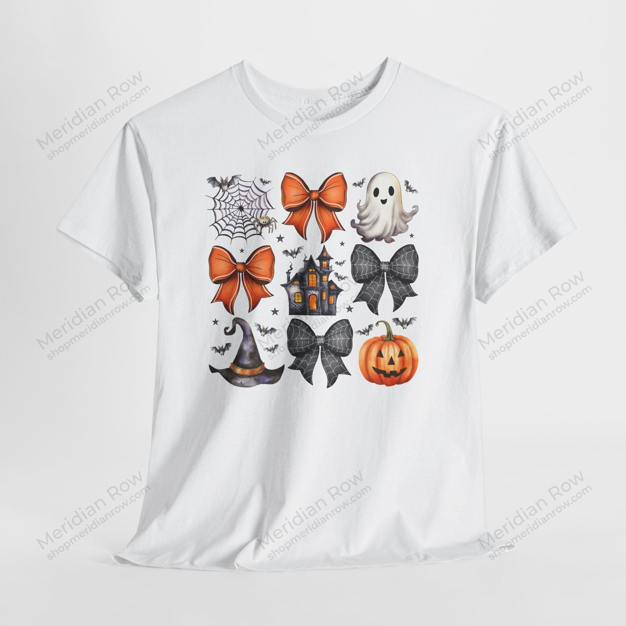 Haunted Coquette Halloween Bow Shirt | Ghost, Pumpkin & Haunted House Tee