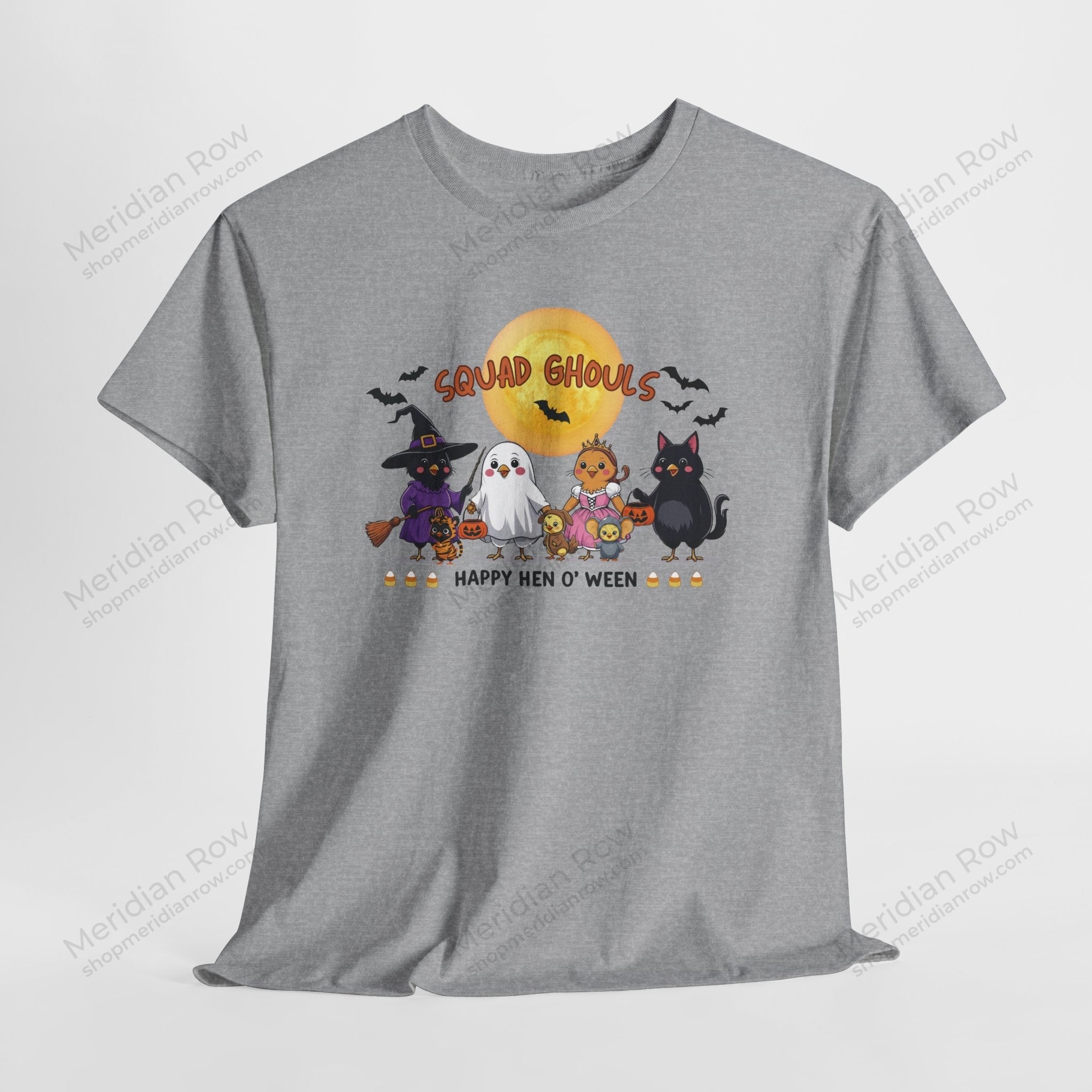 Squad Ghouls Chicken Halloween T-Shirt | Happy Hen O' Ween | Gildan 5000 Unisex Tee