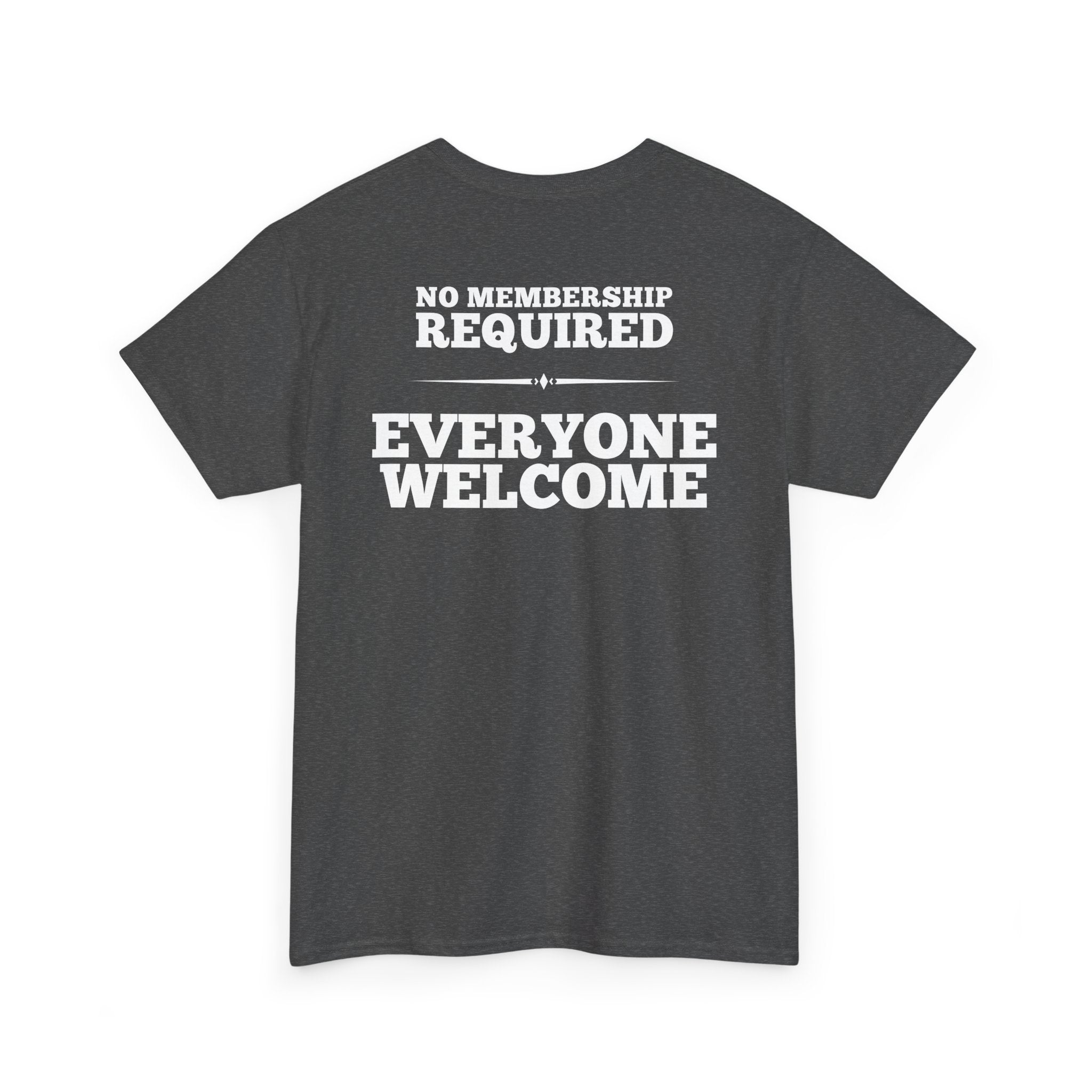 Cover to Cover Club Shirt | No Membership Required Christian Tee | Bible Study Graphic Shirt | Genesis to Revelation T-Shirt | Gildan 5000