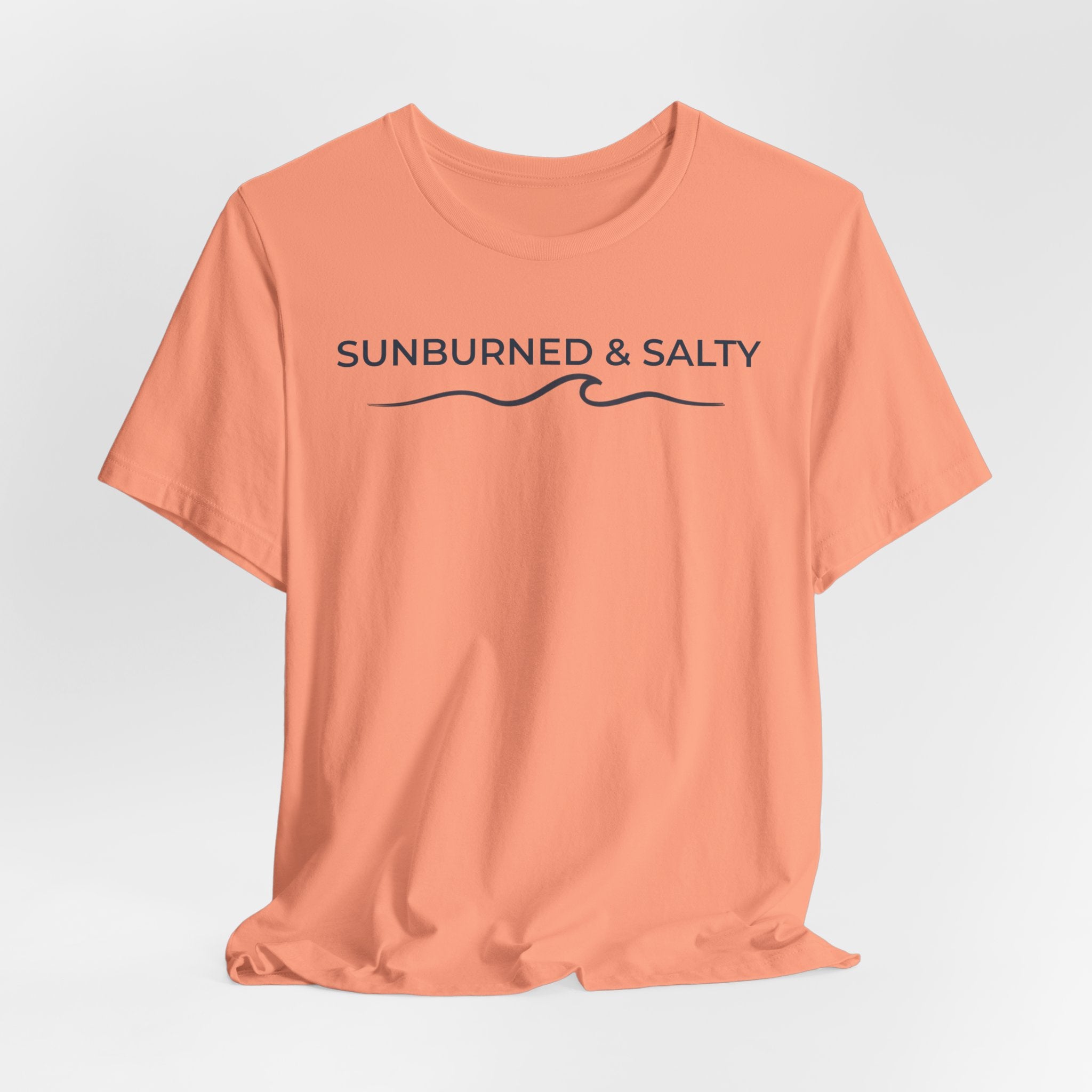 Sunburned & Salty Beach T-Shirt | Coastal Summer Graphic Tee | Bella + Canvas 3001