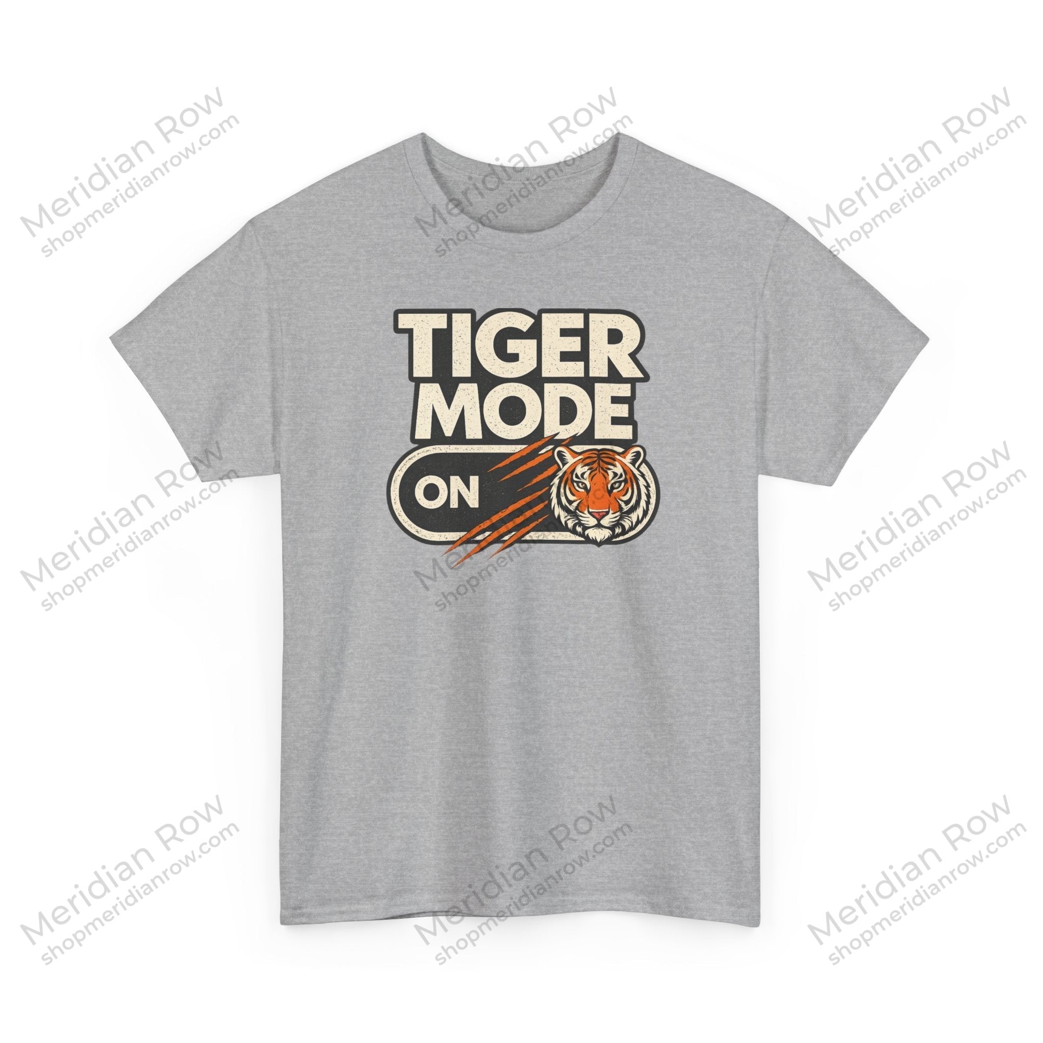 Tiger Mode ON Shirt | Vintage Tiger Graphic T-Shirt | Fierce Animal Tee | Gildan 5000 Unisex Graphic Shirt