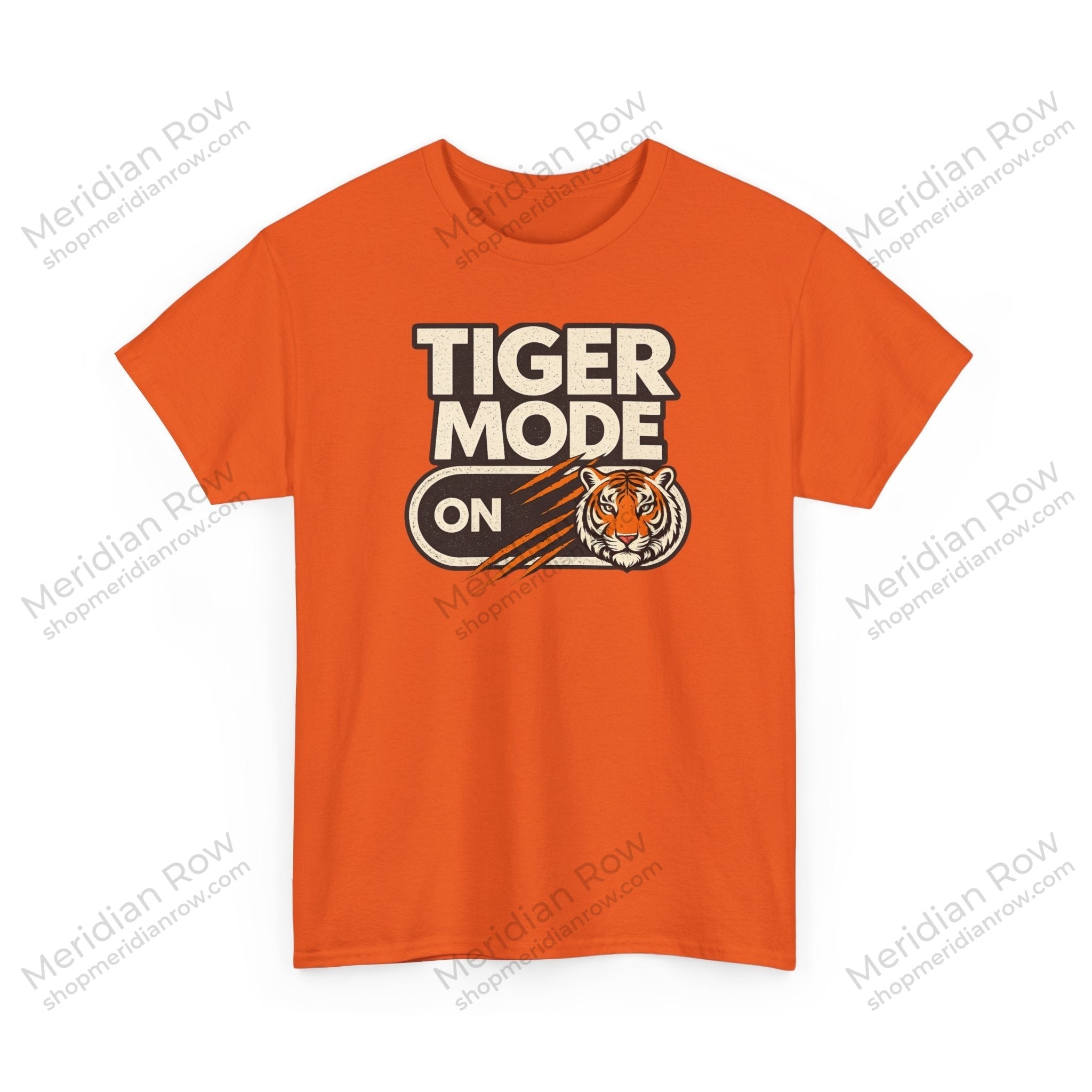Tiger Mode ON Shirt | Vintage Tiger Graphic T-Shirt | Fierce Animal Tee | Gildan 5000 Unisex Graphic Shirt