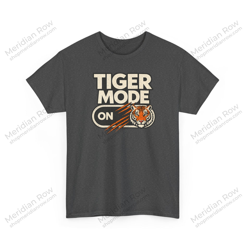 Tiger Mode ON Shirt | Vintage Tiger Graphic T-Shirt | Fierce Animal Tee | Gildan 5000 Unisex Graphic Shirt