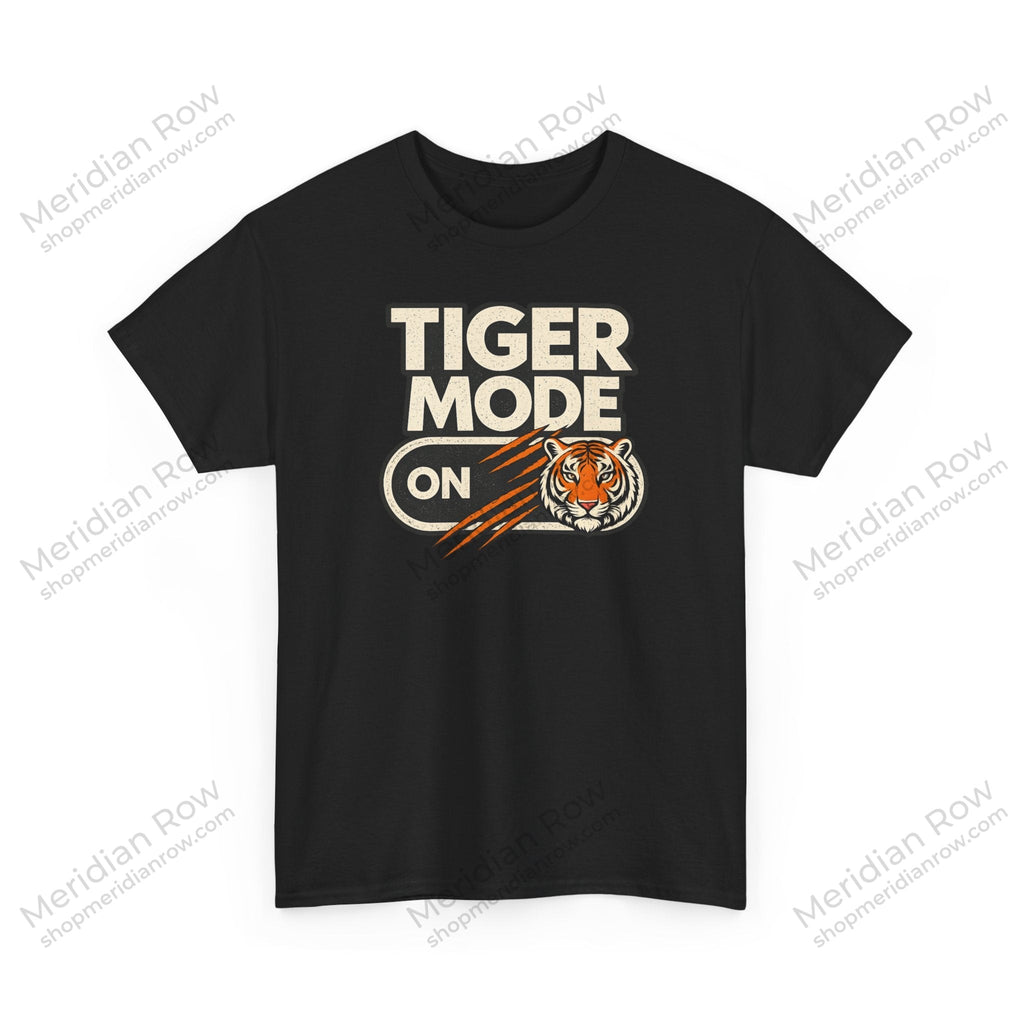 Tiger Mode ON Shirt | Vintage Tiger Graphic T-Shirt | Fierce Animal Tee | Gildan 5000 Unisex Graphic Shirt