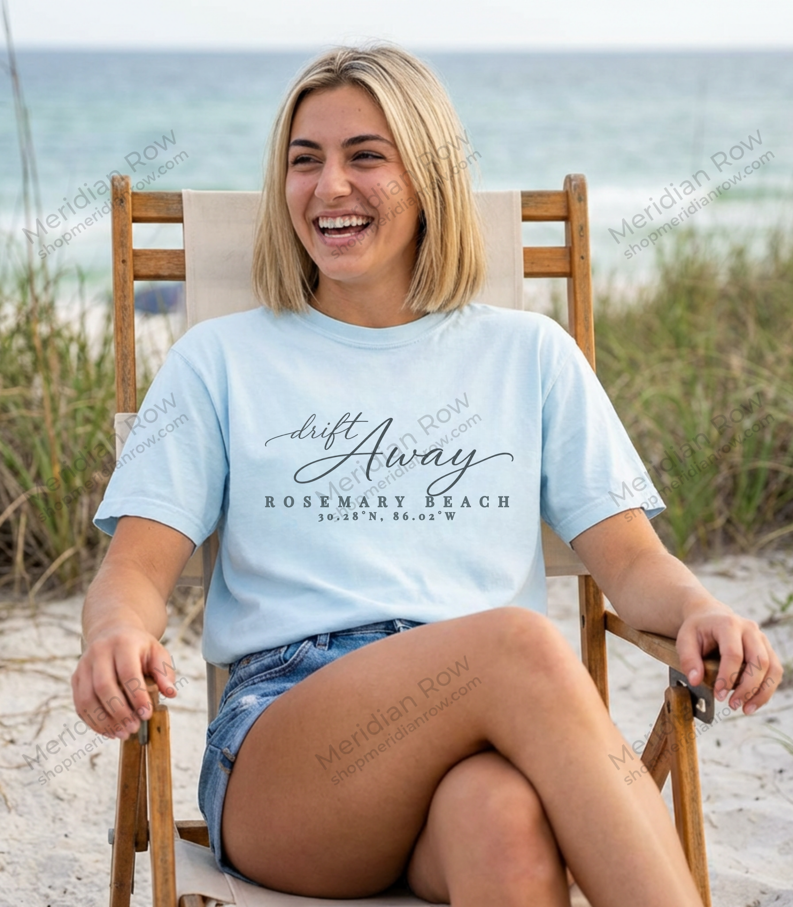 Rosemary Beach 30A Drift Away T Shirt | Comfort Colors Coordinates Tee FL Summer Vacation Apparel  | Florida Coastal Chic Beach Lover Gift