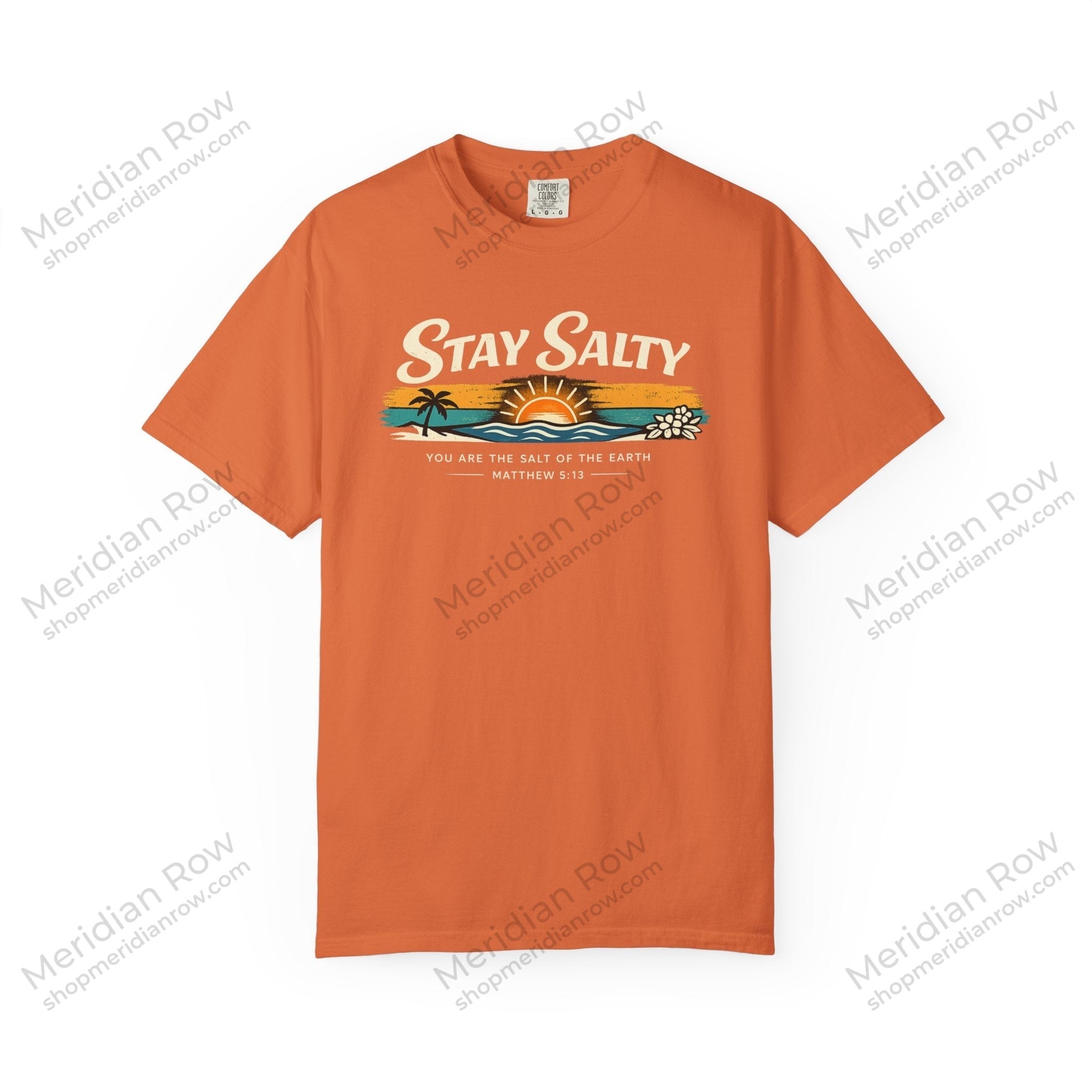 Stay Salty Christian T-Shirt | Matthew 5:13 Beach Shirt | Comfort Colors 1717 Coastal Faith Tee