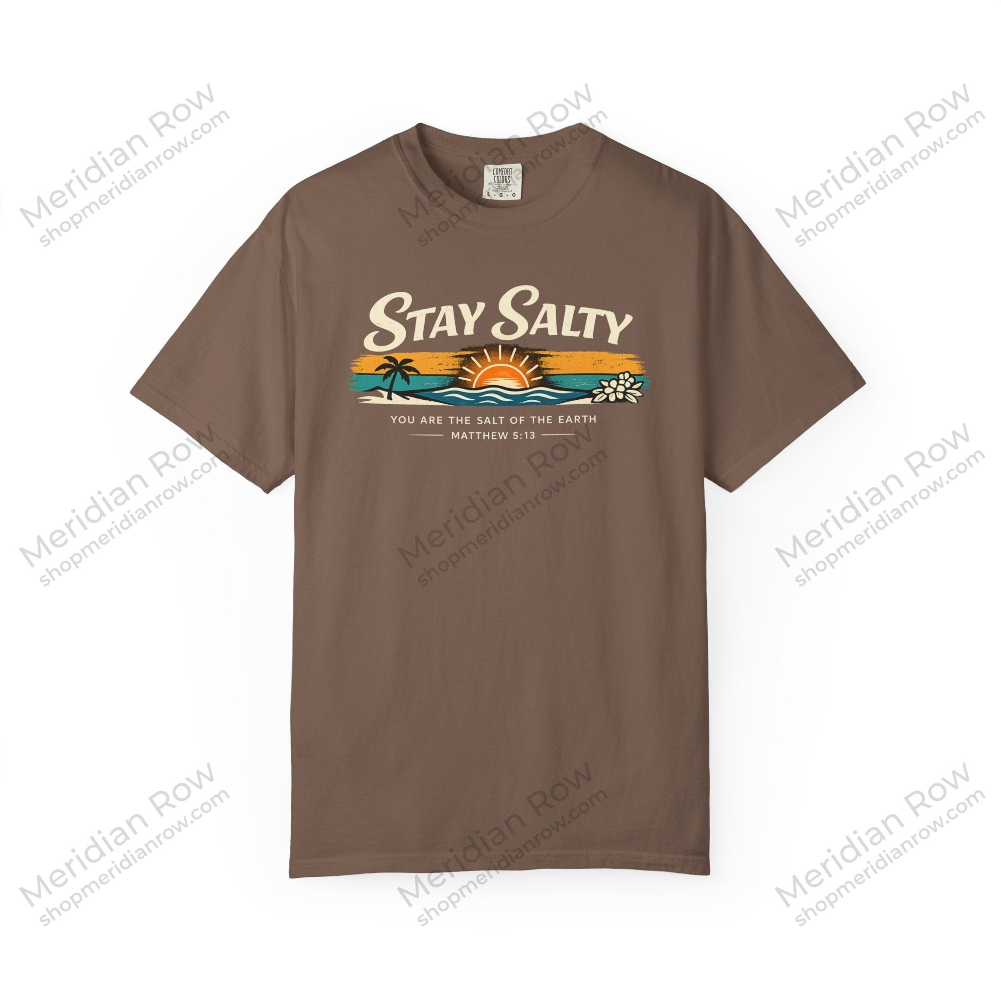 Stay Salty Christian T-Shirt | Matthew 5:13 Beach Shirt | Comfort Colors 1717 Coastal Faith Tee
