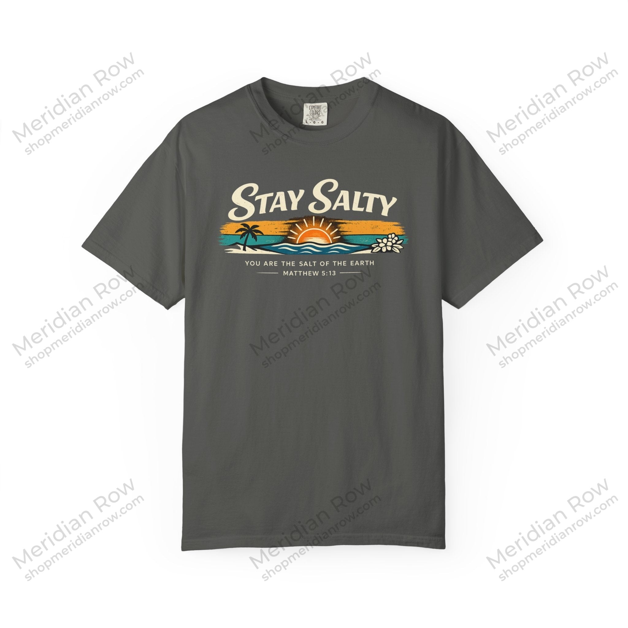 Stay Salty Christian T-Shirt | Matthew 5:13 Beach Shirt | Comfort Colors 1717 Coastal Faith Tee