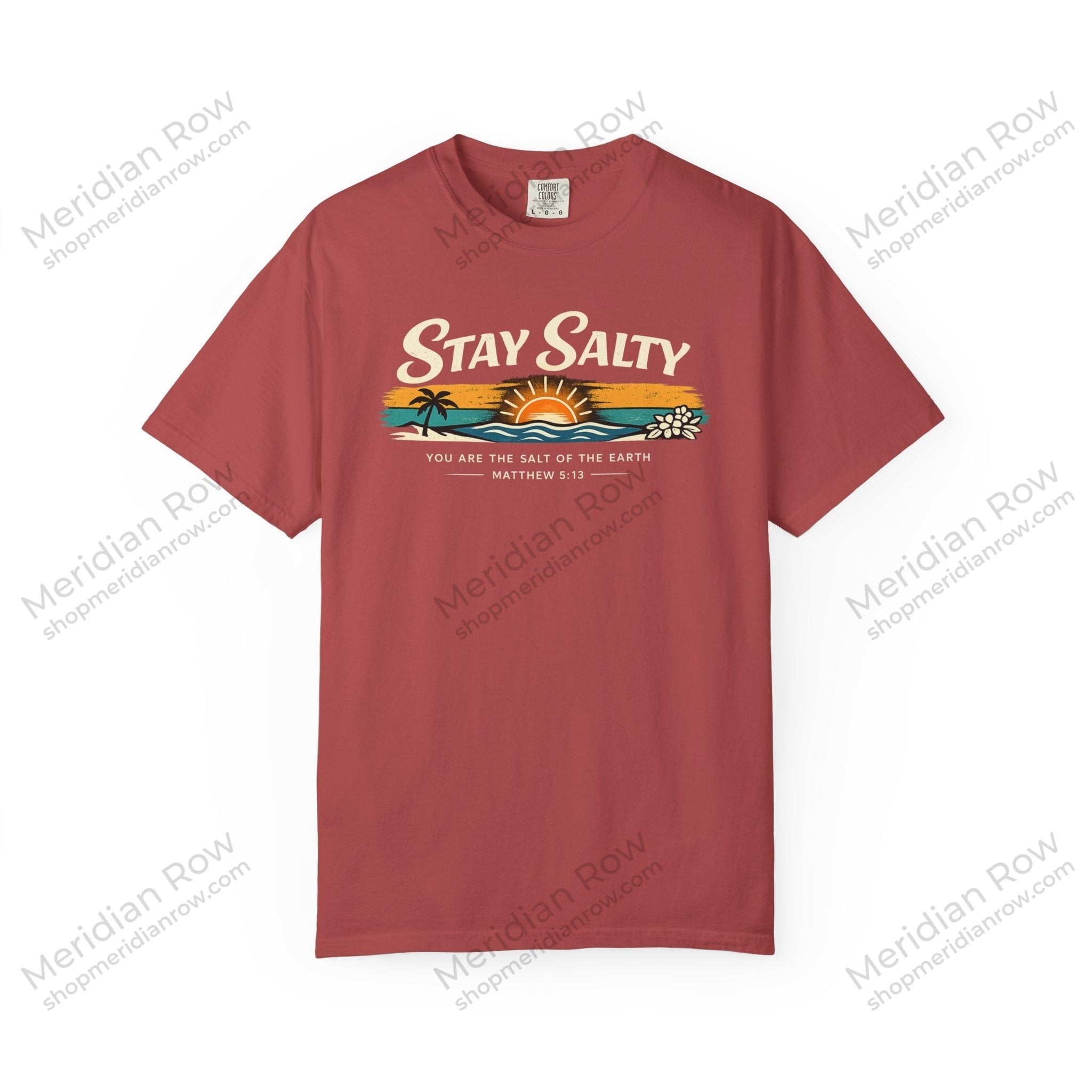 Stay Salty Christian T-Shirt | Matthew 5:13 Beach Shirt | Comfort Colors 1717 Coastal Faith Tee