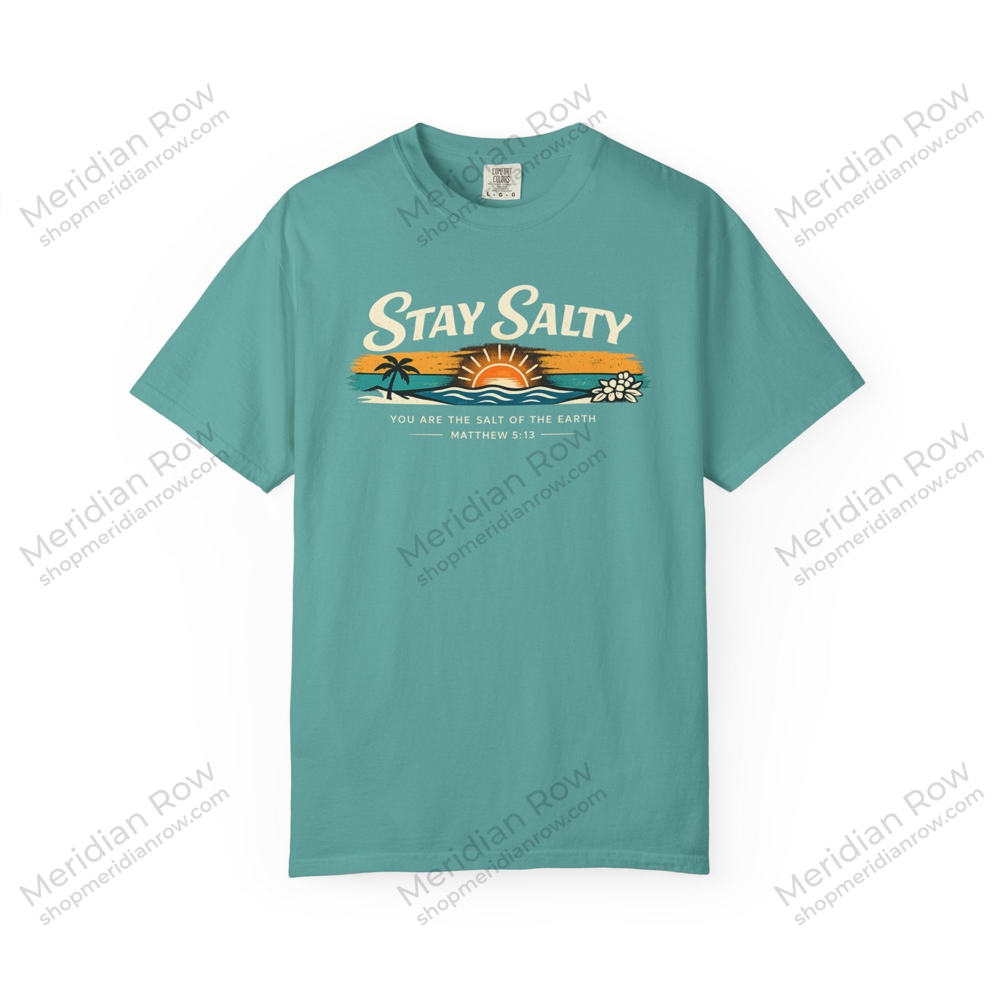 Stay Salty Christian T-Shirt | Matthew 5:13 Beach Shirt | Comfort Colors 1717 Coastal Faith Tee