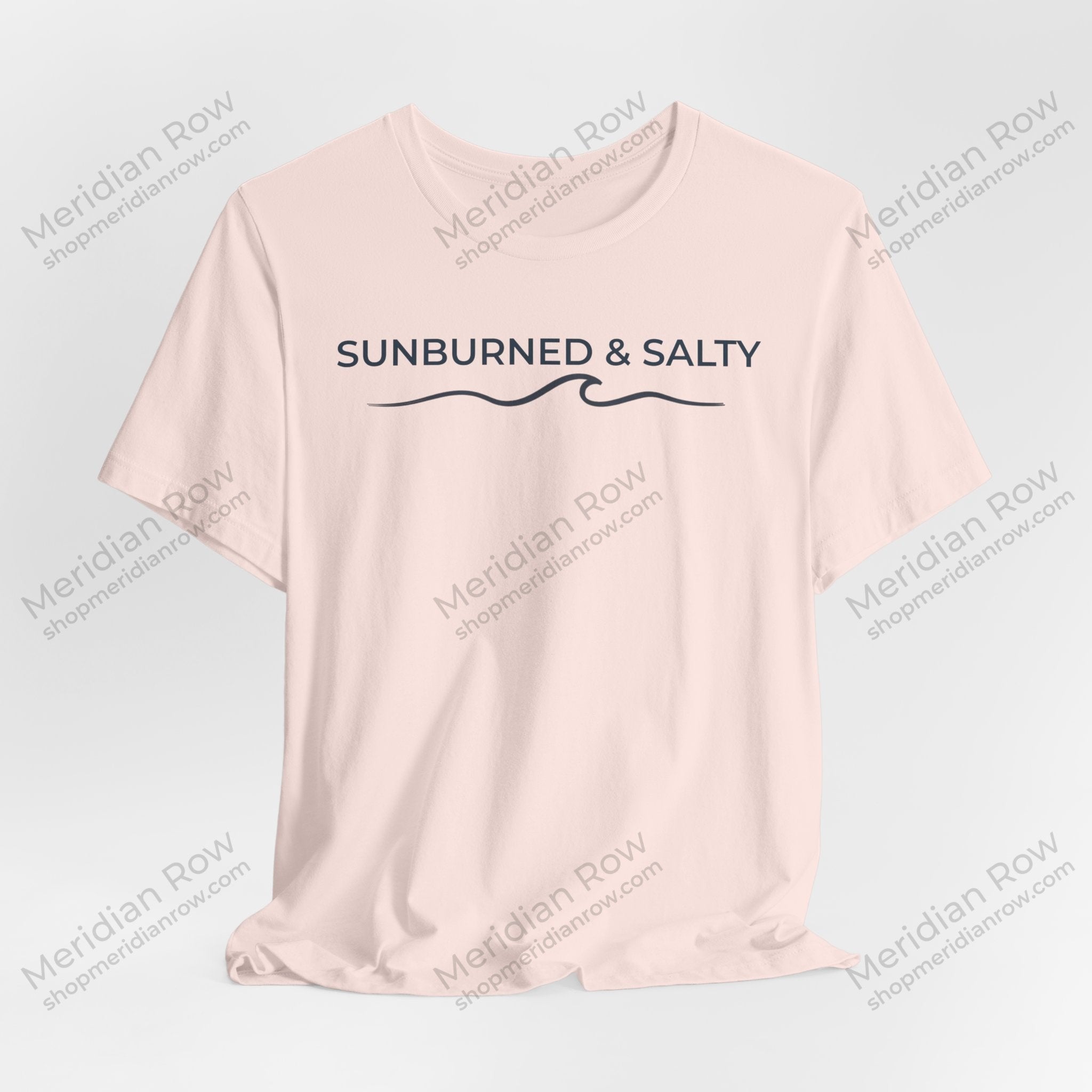 Sunburned & Salty Beach T-Shirt | Coastal Summer Graphic Tee | Bella + Canvas 3001