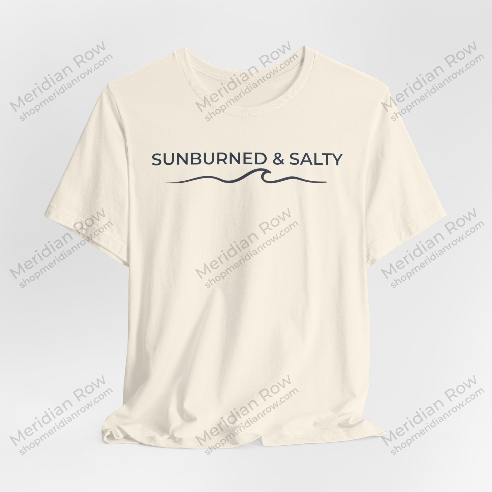Sunburned & Salty Beach T-Shirt | Coastal Summer Graphic Tee | Bella + Canvas 3001