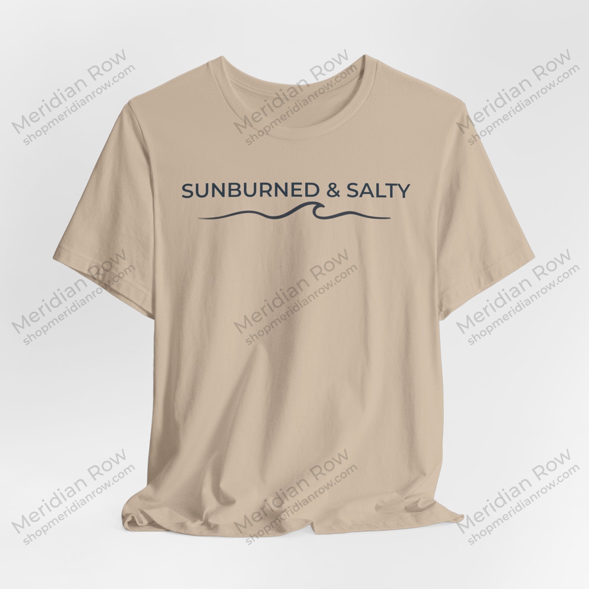 Sunburned & Salty Beach T-Shirt | Coastal Summer Graphic Tee | Bella + Canvas 3001