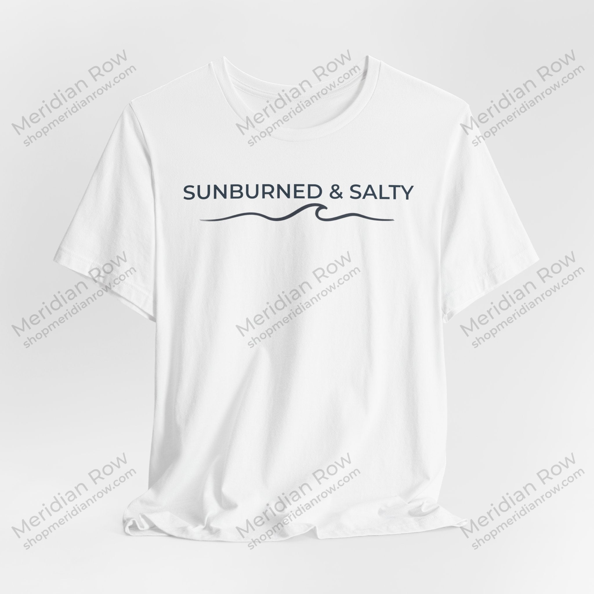 Sunburned & Salty Beach T-Shirt | Coastal Summer Graphic Tee | Bella + Canvas 3001