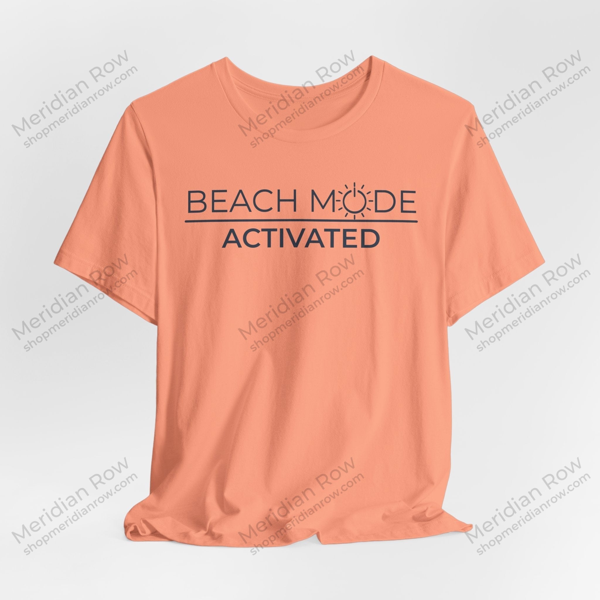 Beach Mode Activated T-Shirt | Minimalist Coastal Summer Tee | Bella + Canvas 3001
