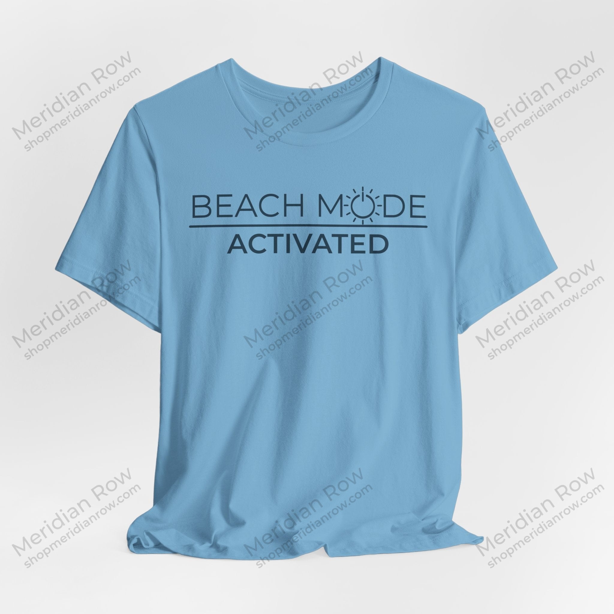 Beach Mode Activated T-Shirt | Minimalist Coastal Summer Tee | Bella + Canvas 3001