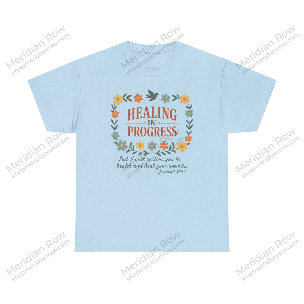 Healing In Progress Shirt | Christian Inspirational T-Shirt | Jeremiah 30:17 Bible Verse Tee | Faith Comfort Gift | Vintage Floral Christian Shirt