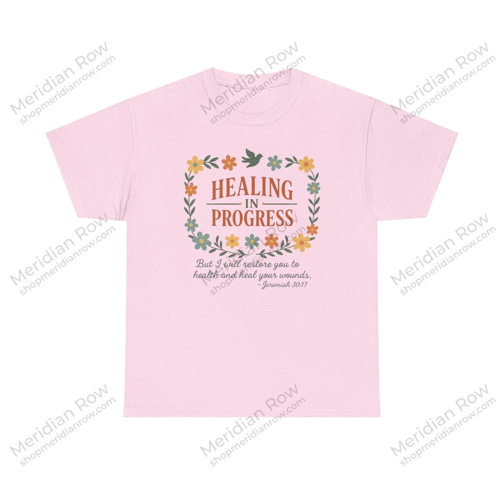 Healing In Progress Shirt | Christian Inspirational T-Shirt | Jeremiah 30:17 Bible Verse Tee | Faith Comfort Gift | Vintage Floral Christian Shirt