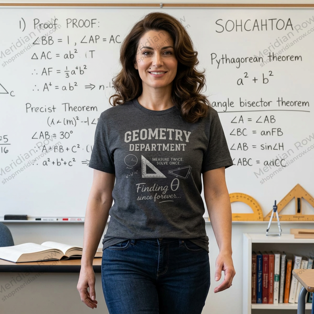 Geometry Department T-Shirt, Funny High School Math Teachers, Back-to-School