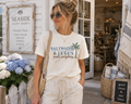Saltwater & Jesus Tee | Spiritual Palm Tree Shirt | Beach Lover Christian Faith Apparel | Coastal Vacation Gift Top