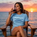 On Coastal Time Bella + Canvas 3001 T-Shirt | Slow Days & Salt Air Beach Tee | Relaxed Coastal Summer Shirt