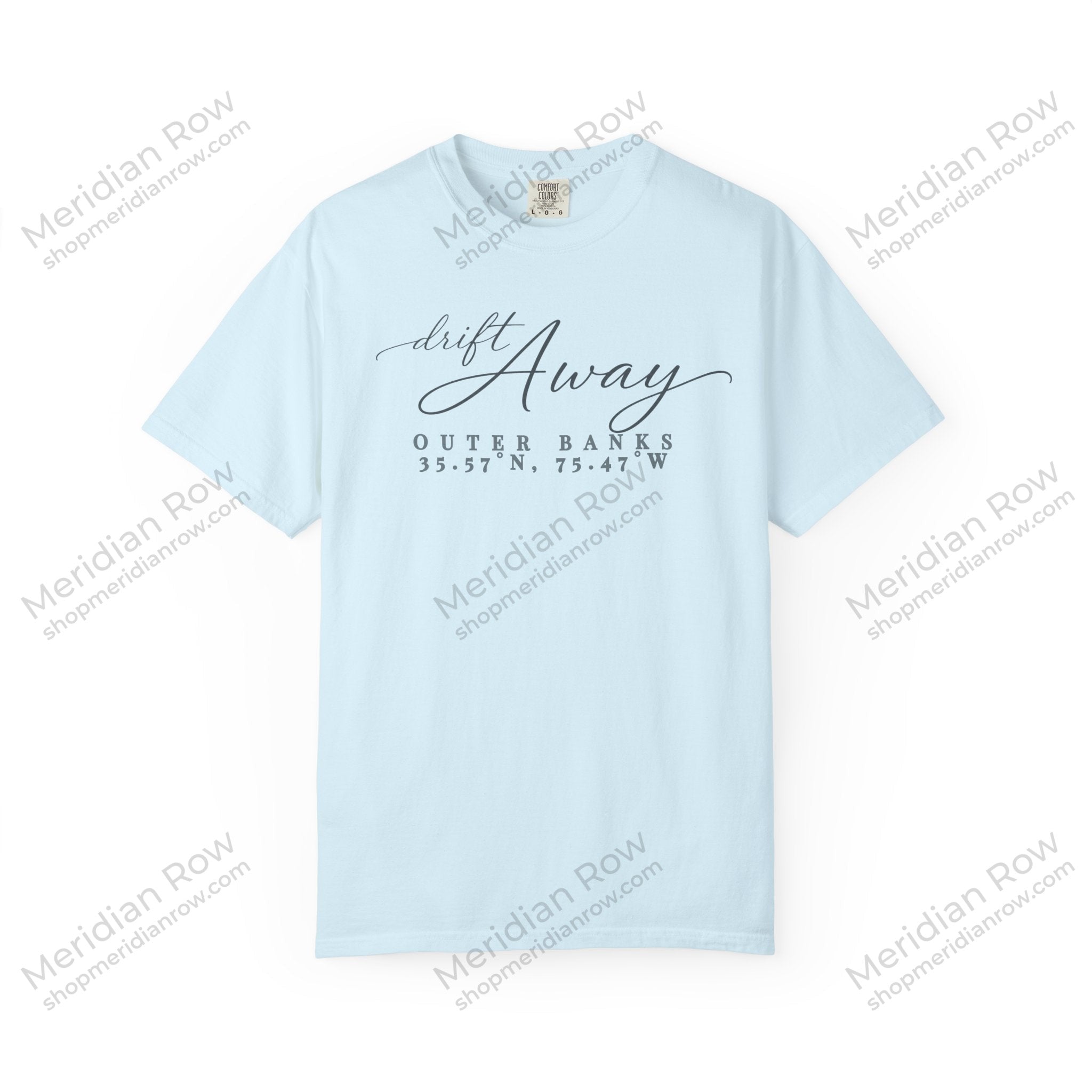 Outer Banks Drift Away T-Shirt | OBX Coordinates Tee | Comfort Colors Beach Summer Vacation Gift | Vintage Coastal Shirt