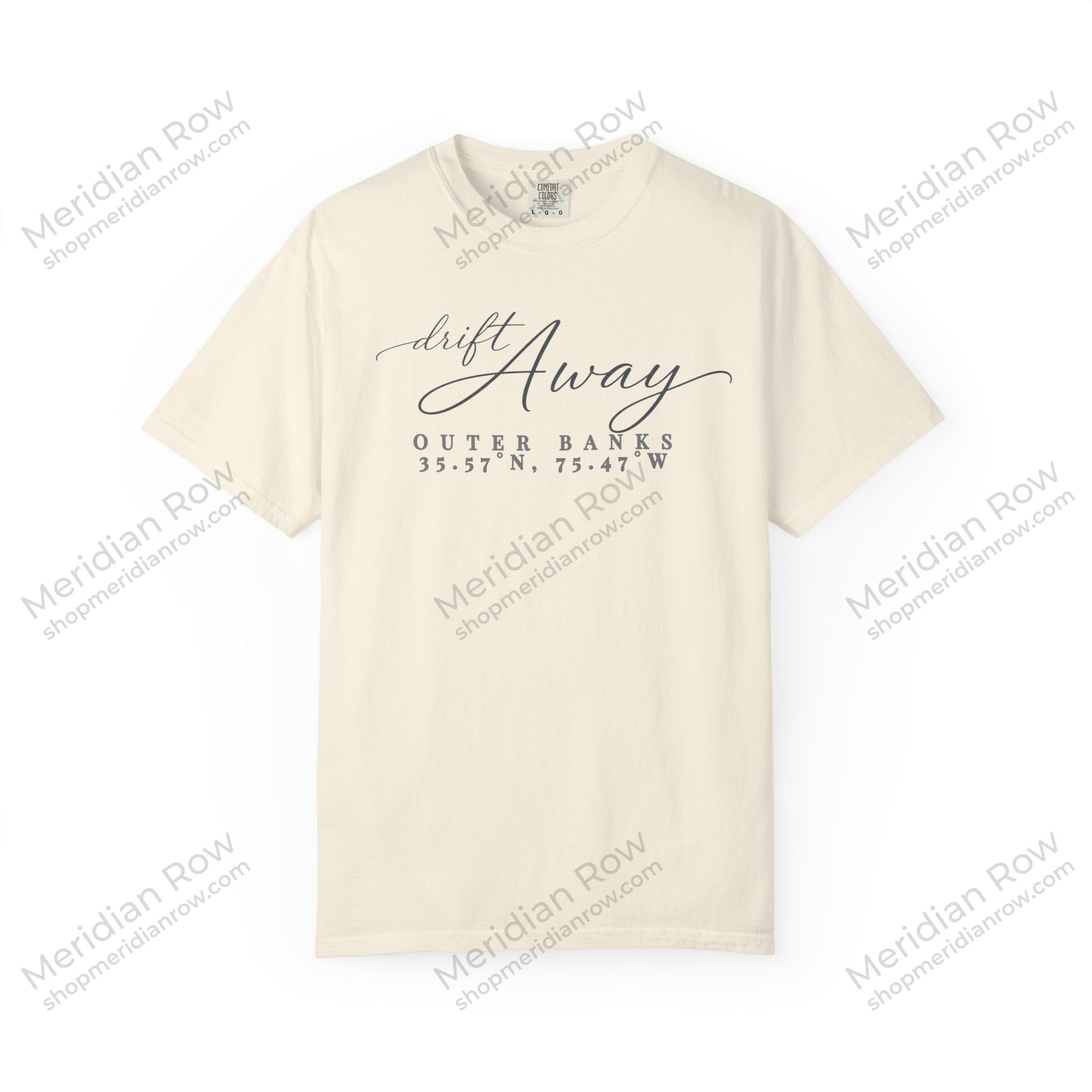 Outer Banks Drift Away T-Shirt | OBX Coordinates Tee | Comfort Colors Beach Summer Vacation Gift | Vintage Coastal Shirt