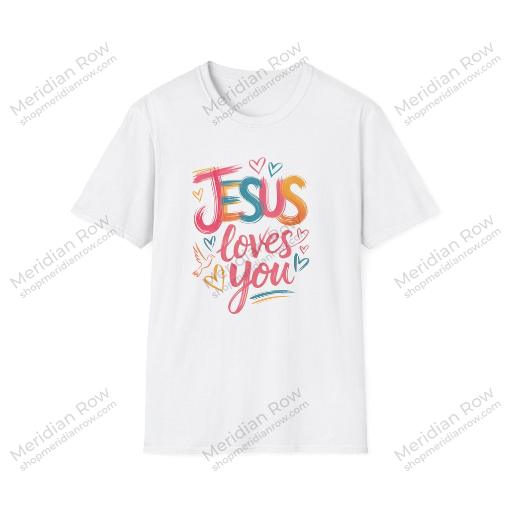 Jesus Loves You Shirt | Colorful Christian Graphic Tee | Comfort Colors 1717 Faith Shirt | Inspirational Christian Apparel