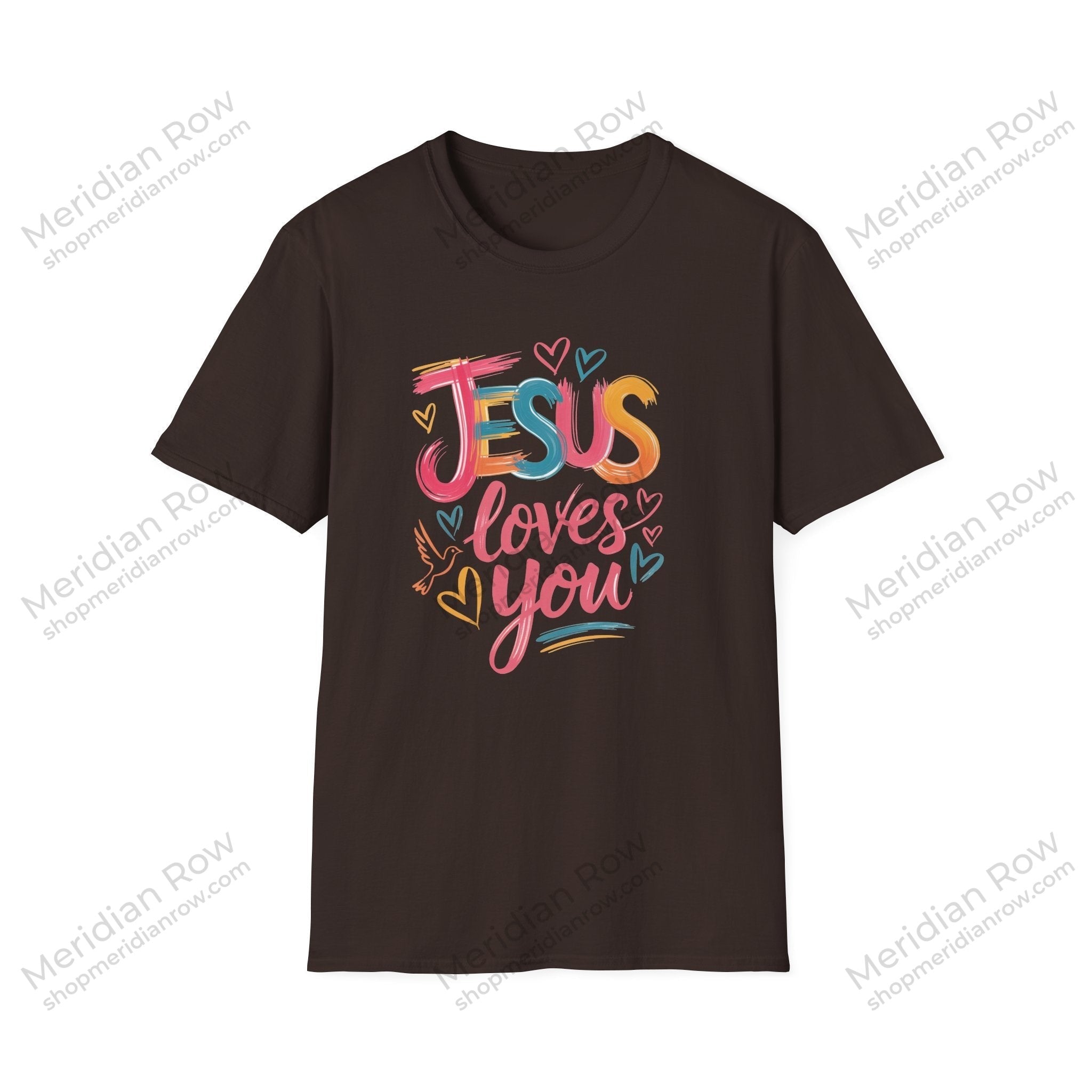 Jesus Loves You Shirt | Colorful Christian Graphic Tee | Comfort Colors 1717 Faith Shirt | Inspirational Christian Apparel