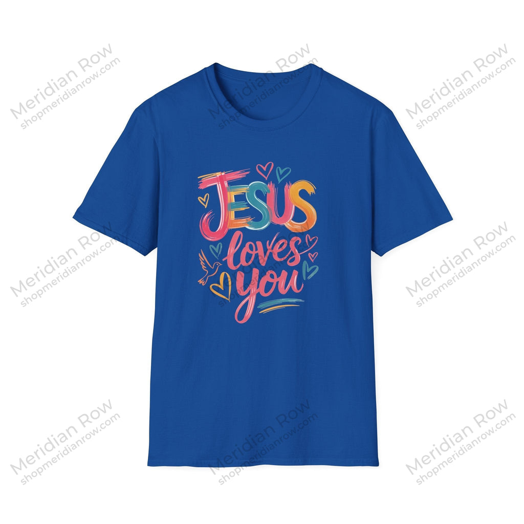 Jesus Loves You Shirt | Colorful Christian Graphic Tee | Comfort Colors 1717 Faith Shirt | Inspirational Christian Apparel