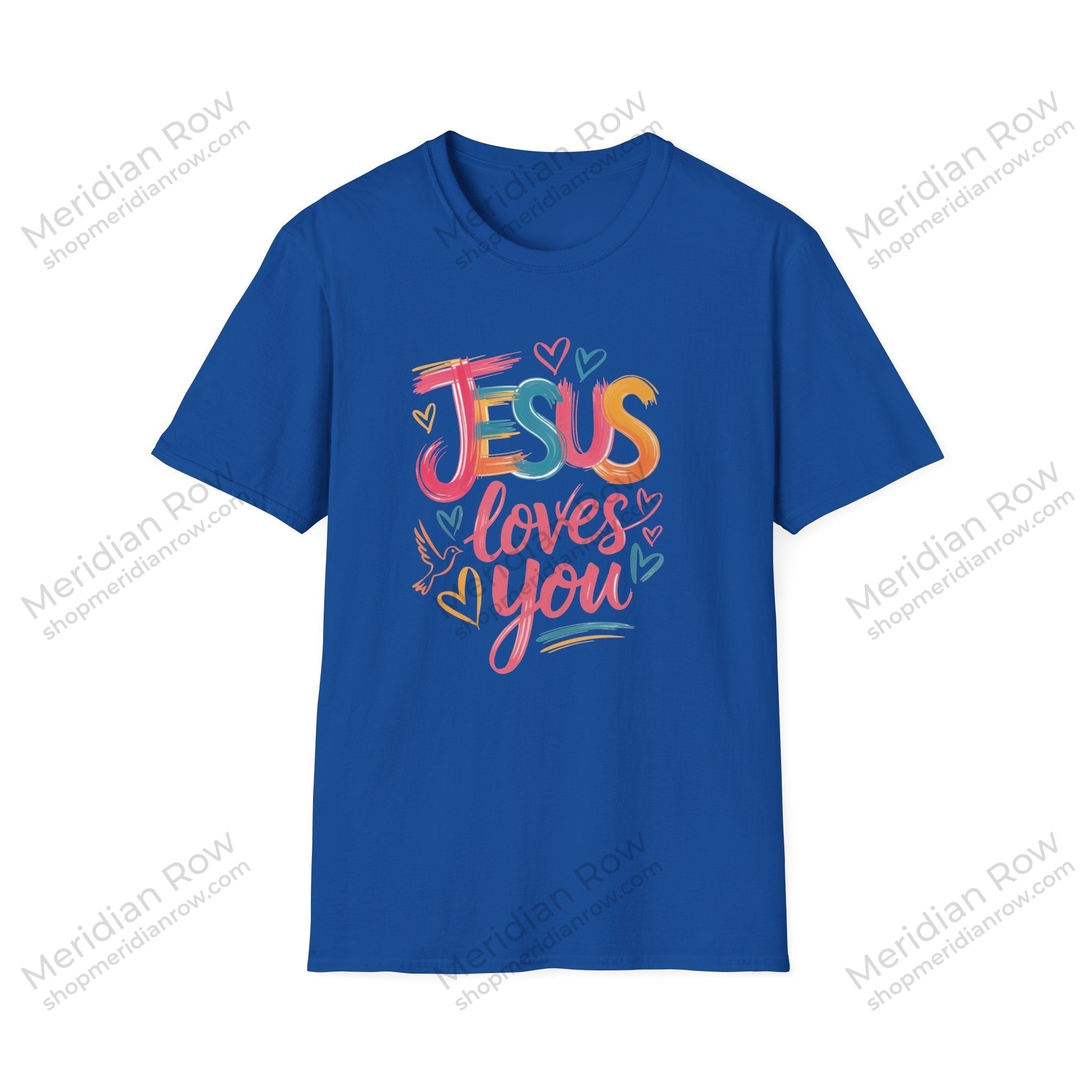 Jesus Loves You Shirt | Colorful Christian Graphic Tee | Comfort Colors 1717 Faith Shirt | Inspirational Christian Apparel