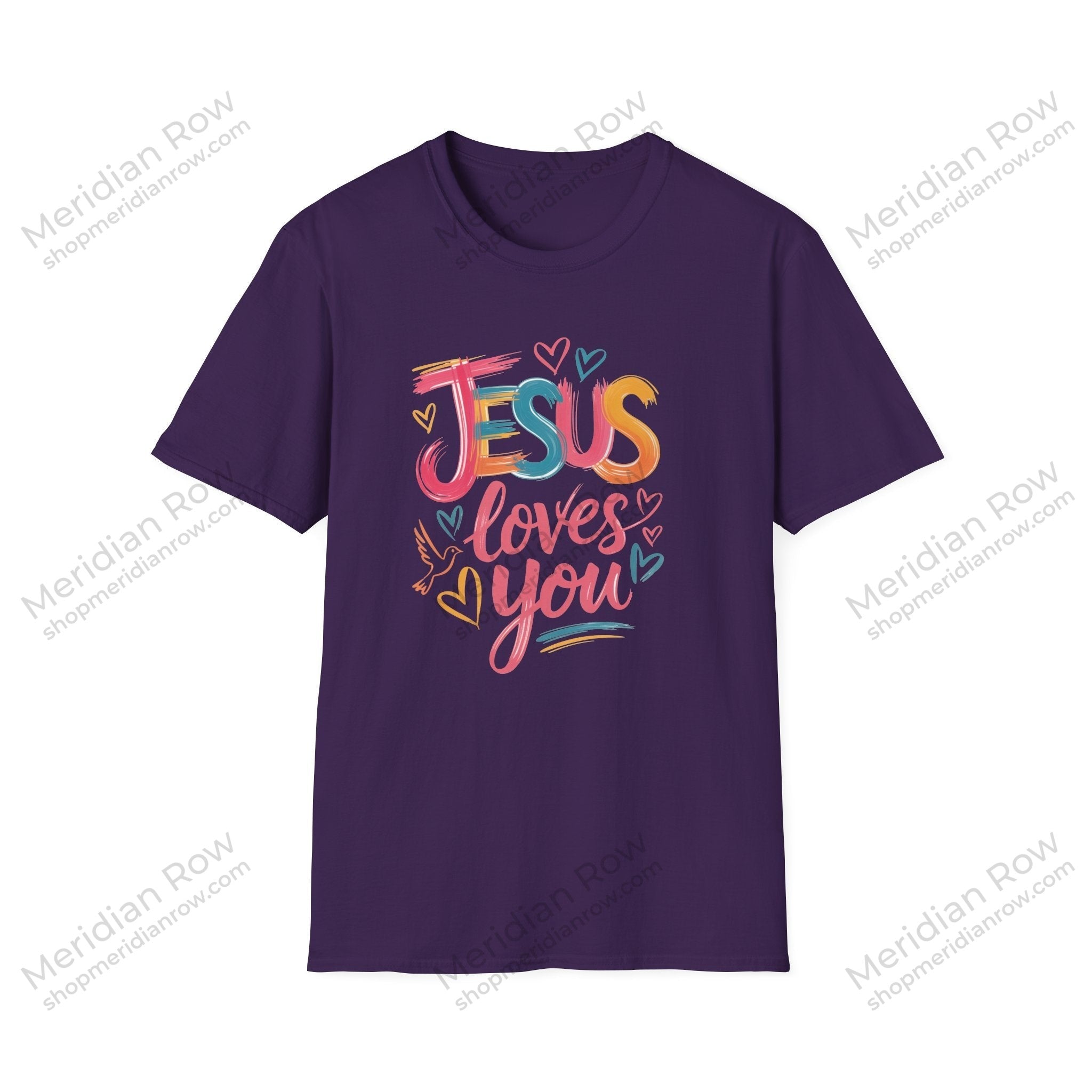 Jesus Loves You Shirt | Colorful Christian Graphic Tee | Comfort Colors 1717 Faith Shirt | Inspirational Christian Apparel