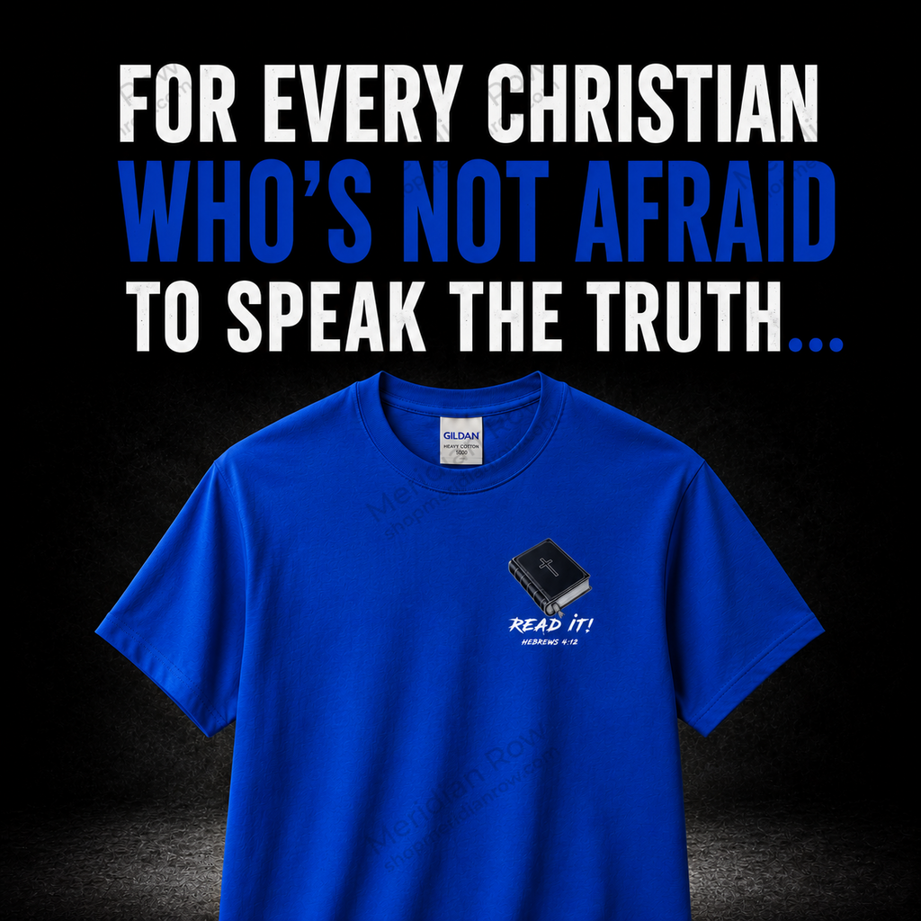 Read the Bible Shirt | Bold Christian Graphic Tee | Hebrews 4:12 Faith Shirt | Gildan 5000 Christian Apparel