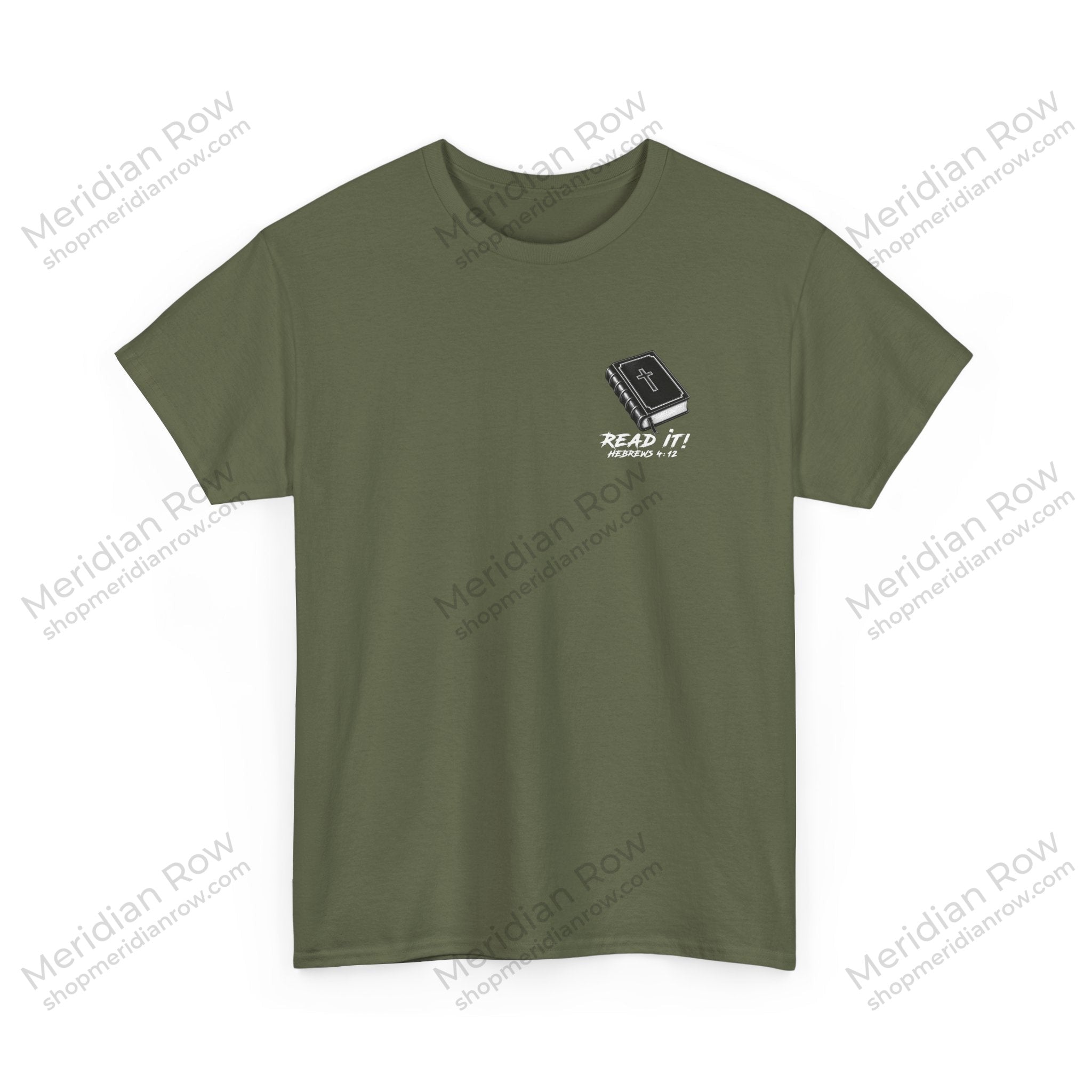 Read the Bible Shirt | Bold Christian Graphic Tee | Hebrews 4:12 Faith Shirt | Gildan 5000 Christian Apparel