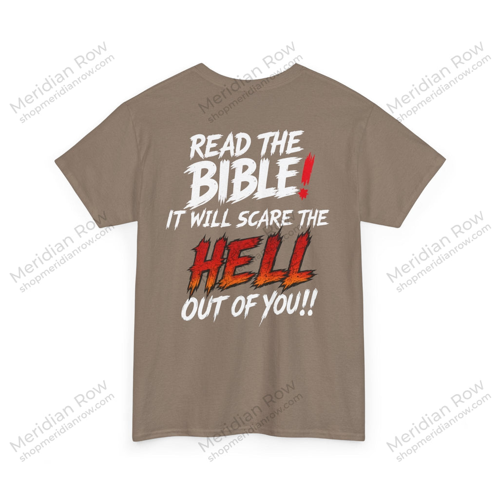 Read the Bible Shirt | Bold Christian Graphic Tee | Hebrews 4:12 Faith Shirt | Gildan 5000 Christian Apparel