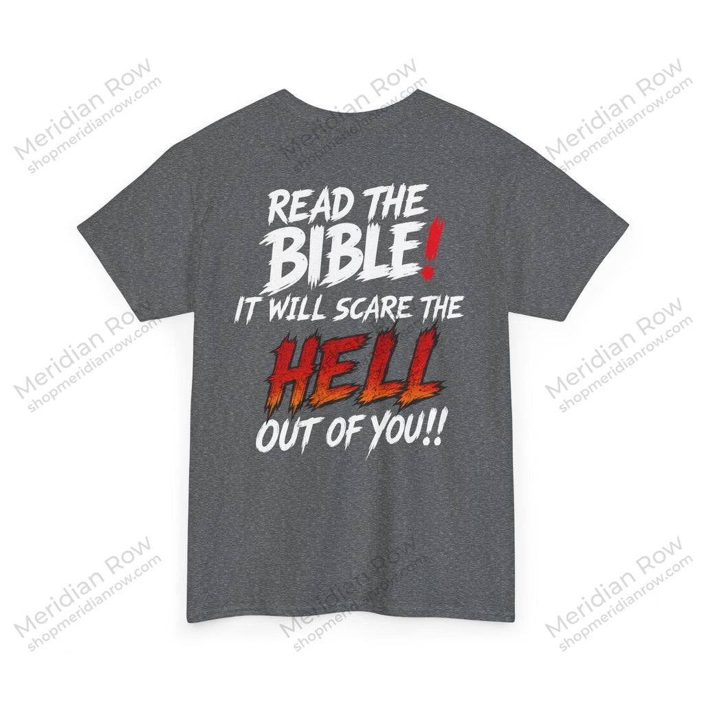 Read the Bible Shirt | Bold Christian Graphic Tee | Hebrews 4:12 Faith Shirt | Gildan 5000 Christian Apparel